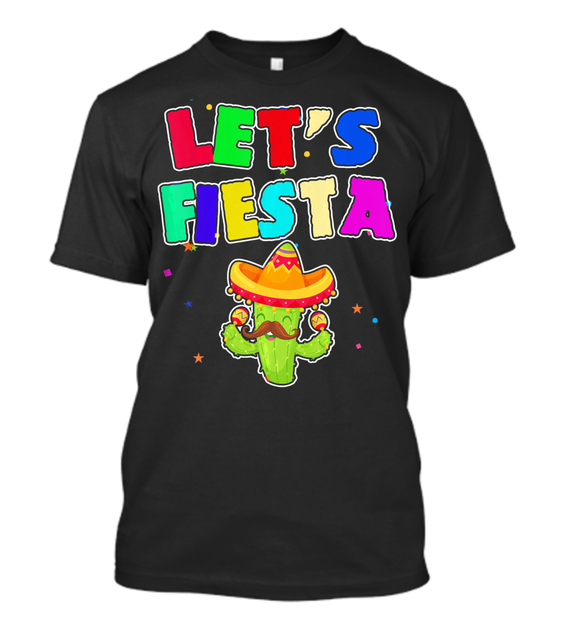 Let's Fiesta Cinco De Mayo Drinko Cactus Sombrero T-Shirt