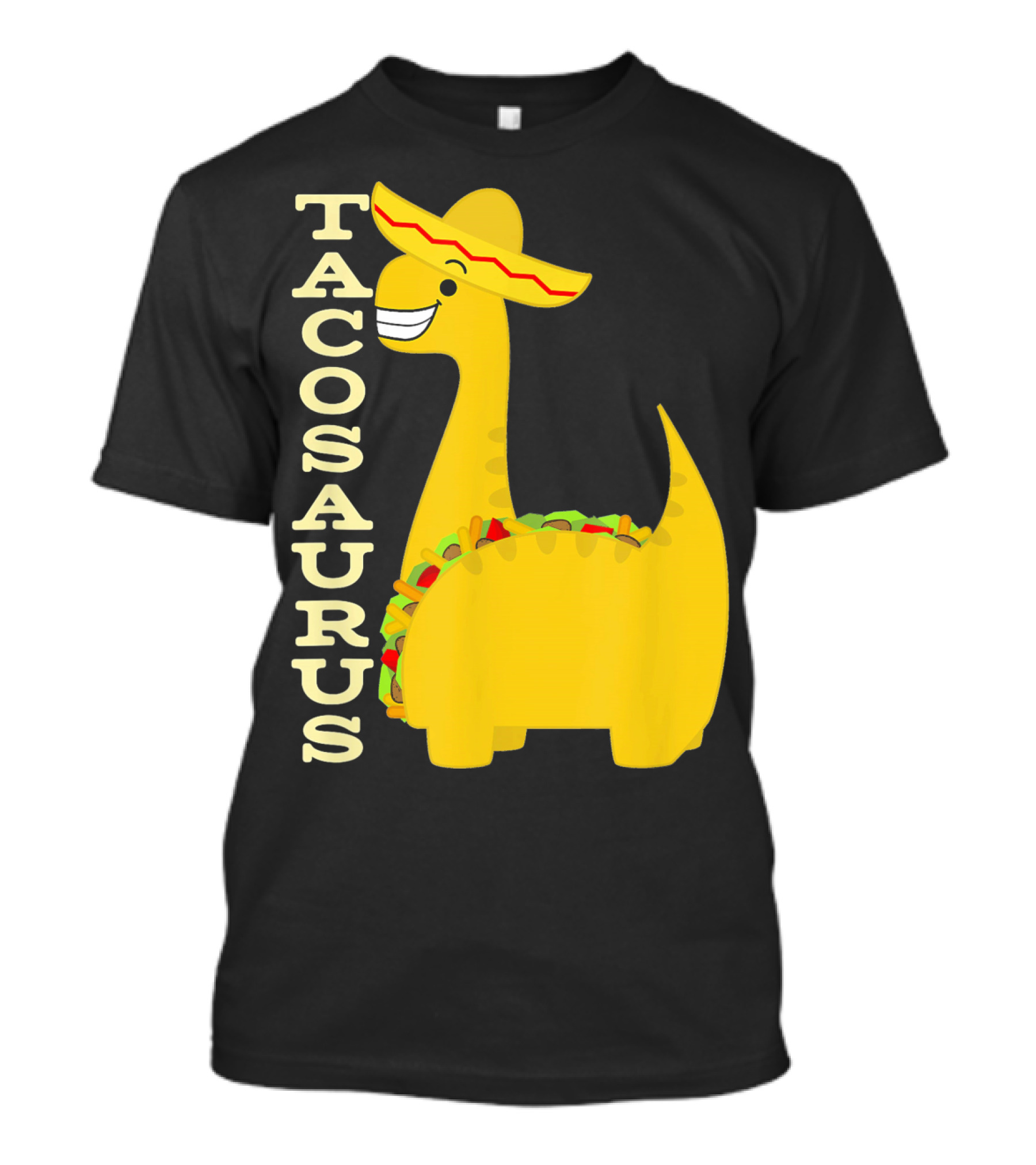 Cinco De Mayo Tacosaurus Dinosaur With Sombrero T-Shirt