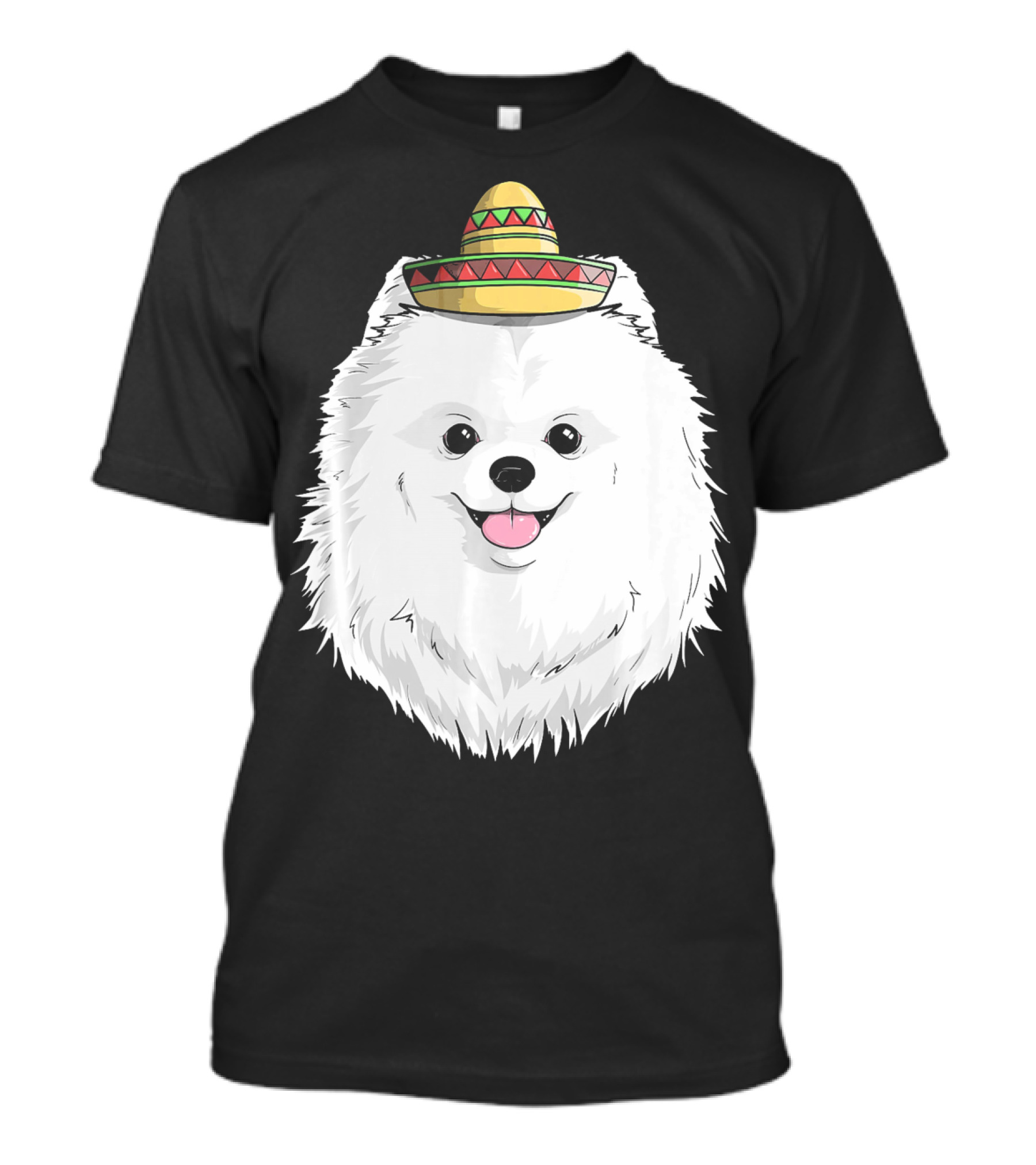Fiesta Pomeranian Dog Sombrero Cinco De Mayo T-Shirt