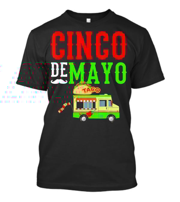 Cinco De Mayo Taco Bus Funny Mexico T-Shirt