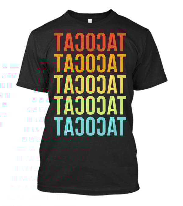 Tacocat Tacocat Tacocat Tacocat Tacocat Spelled Backwards Vintage Taco T-Shirt