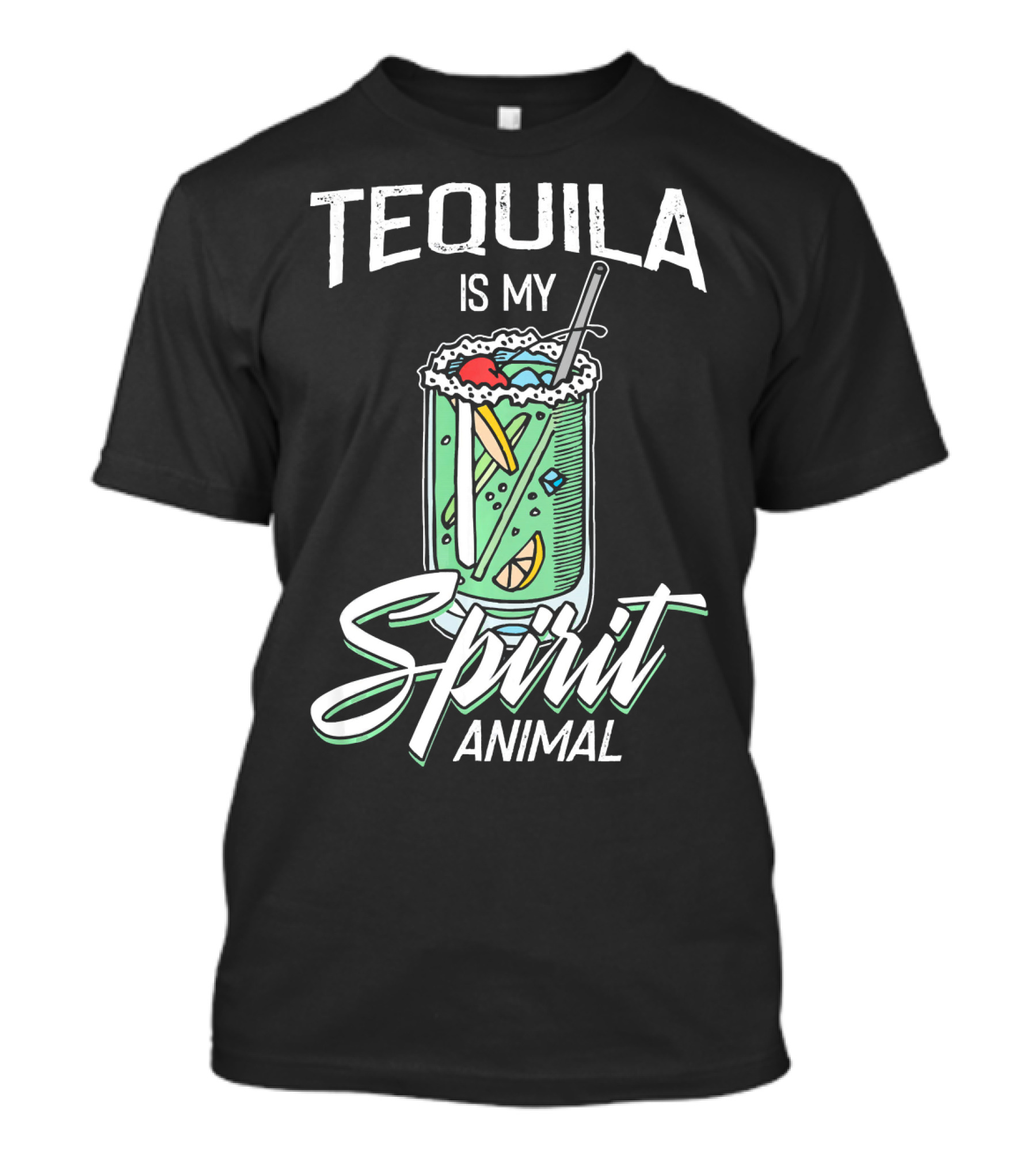 Tequila Is My Spirit Animal Funny Mexican Cinco De Mayo T-Shirt