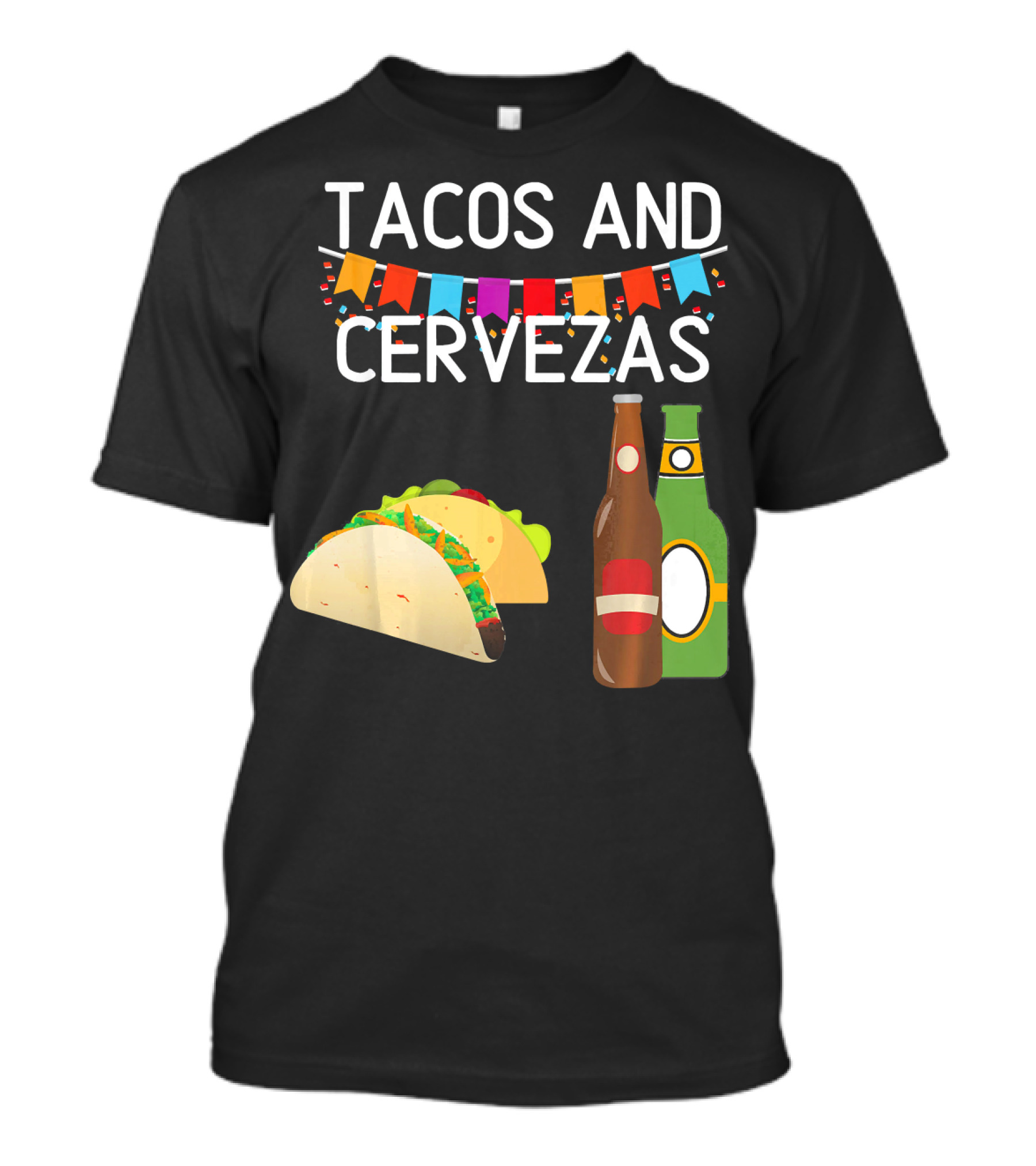 Tacos And Cervezas UberGuber Funny Mexic Beer Fiesta T-Shirt