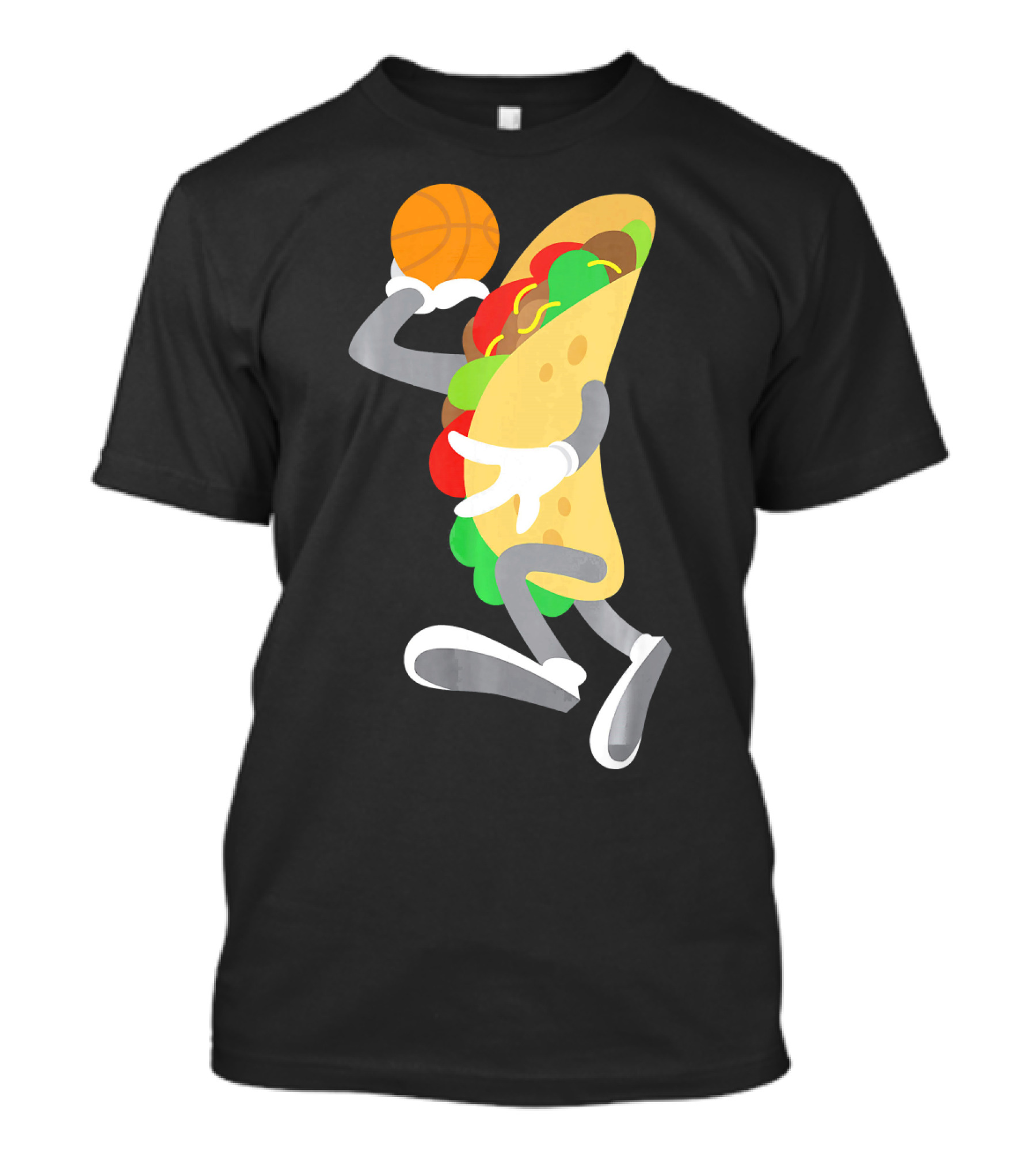 Cinco De Mayo Taco Dunking Basketball Fun T-Shirt