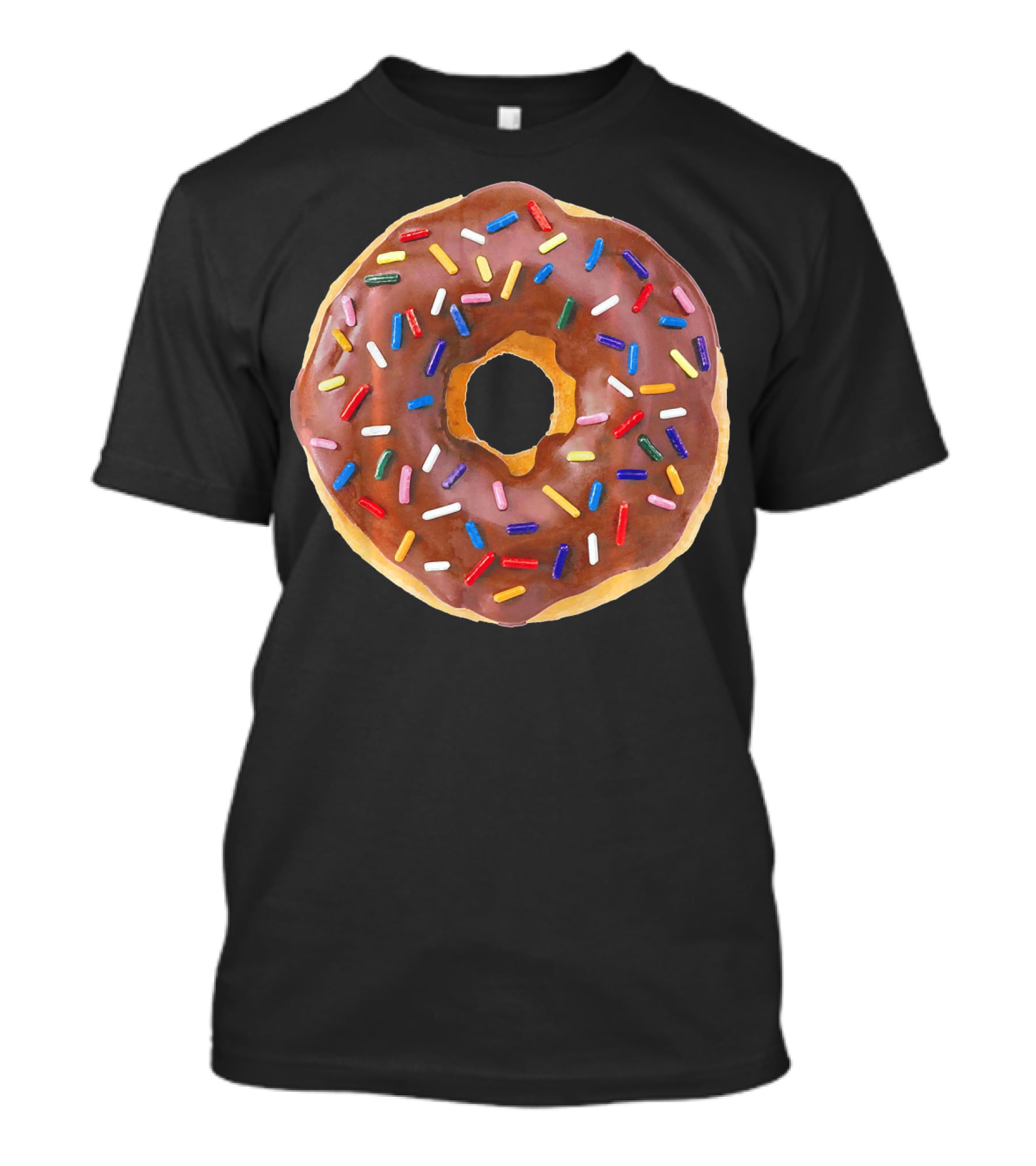 Chocolate Donut With Colorful Sprinkles T-Shirt