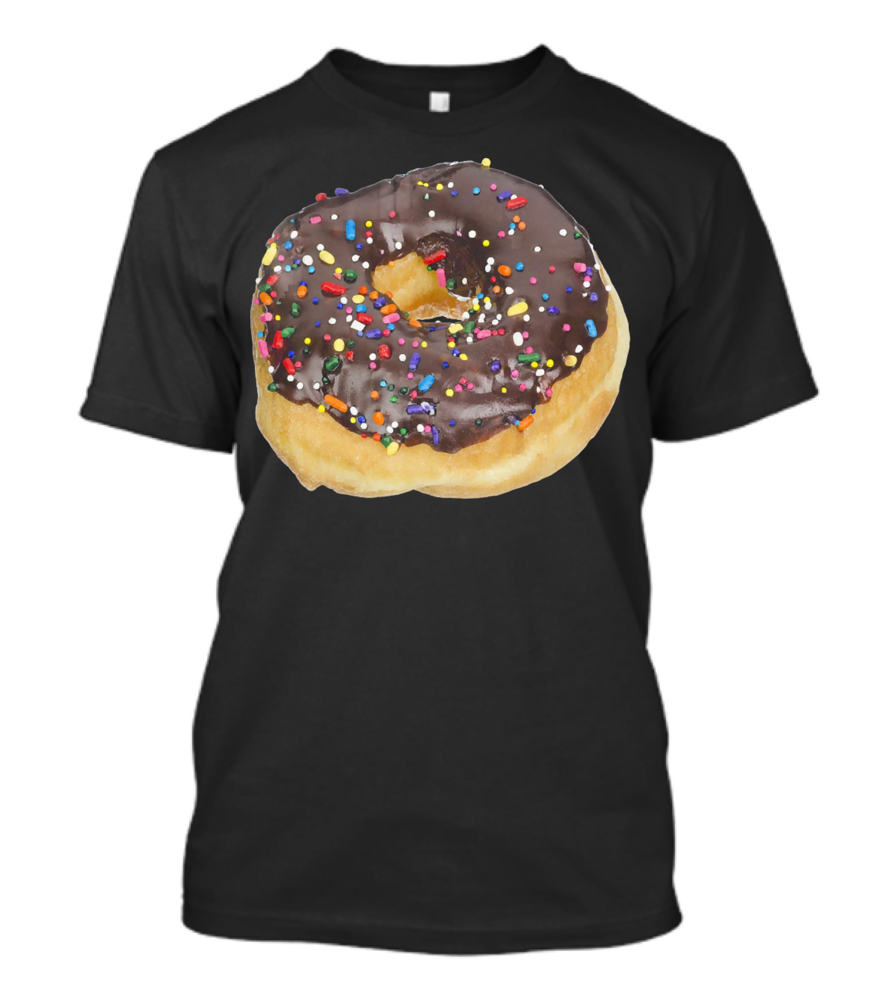 Chocolate Icing Colorful Sprinkles Donut Delight T-Shirt