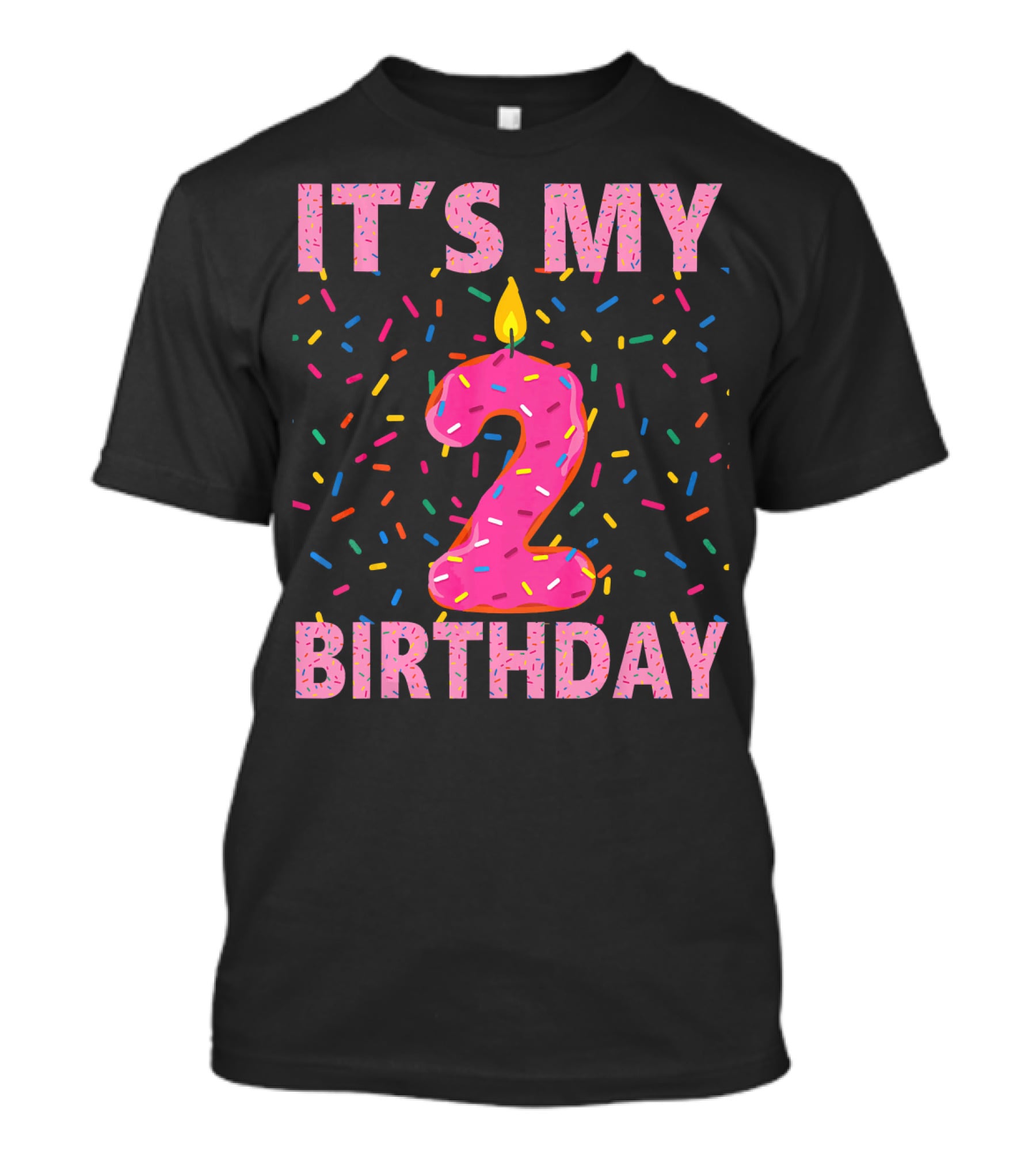 It's My 2 Birthday Kids Sweet Donut T-Shirt
