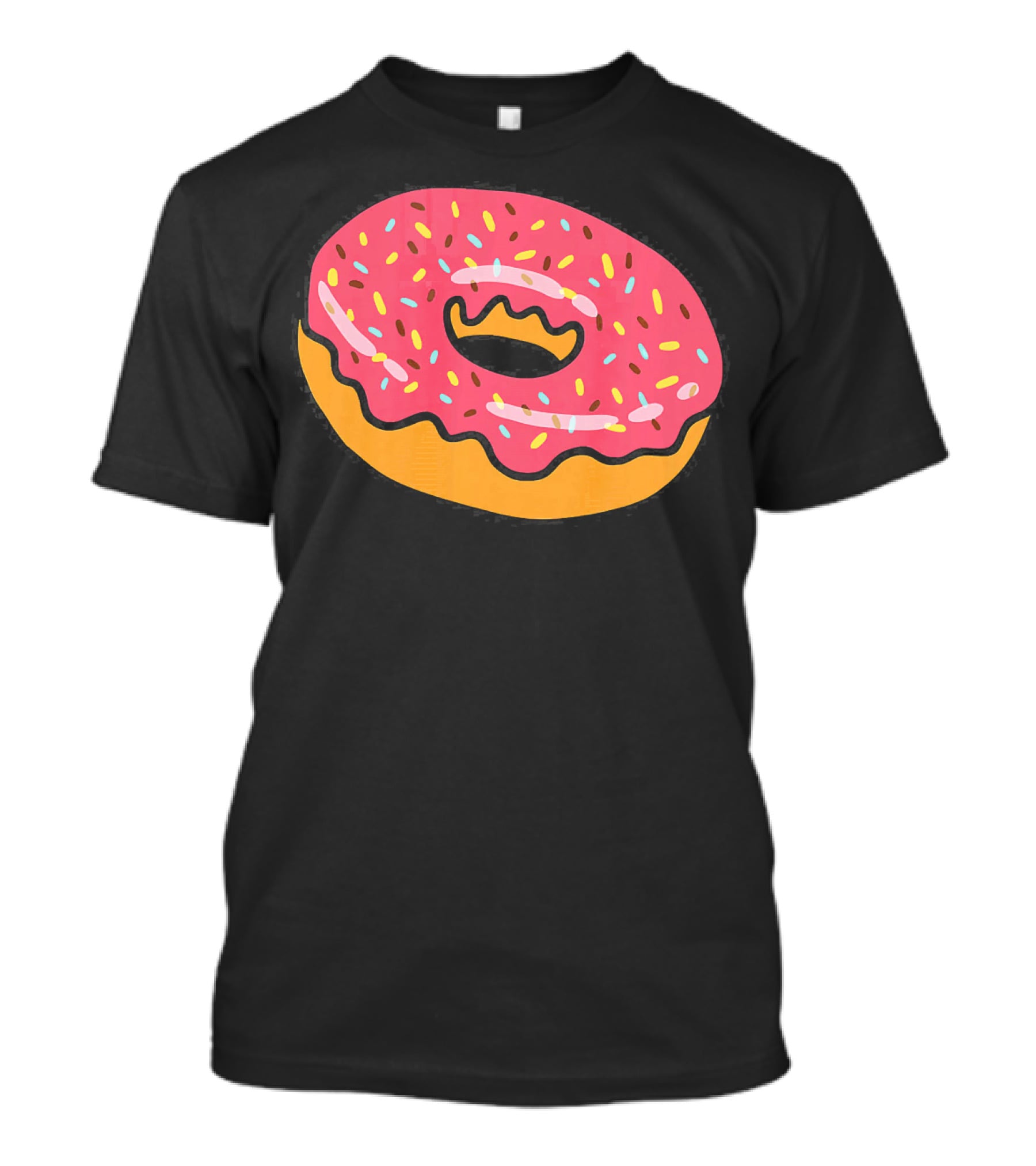 Pink Frosted Donut With Sprinkles T-Shirt