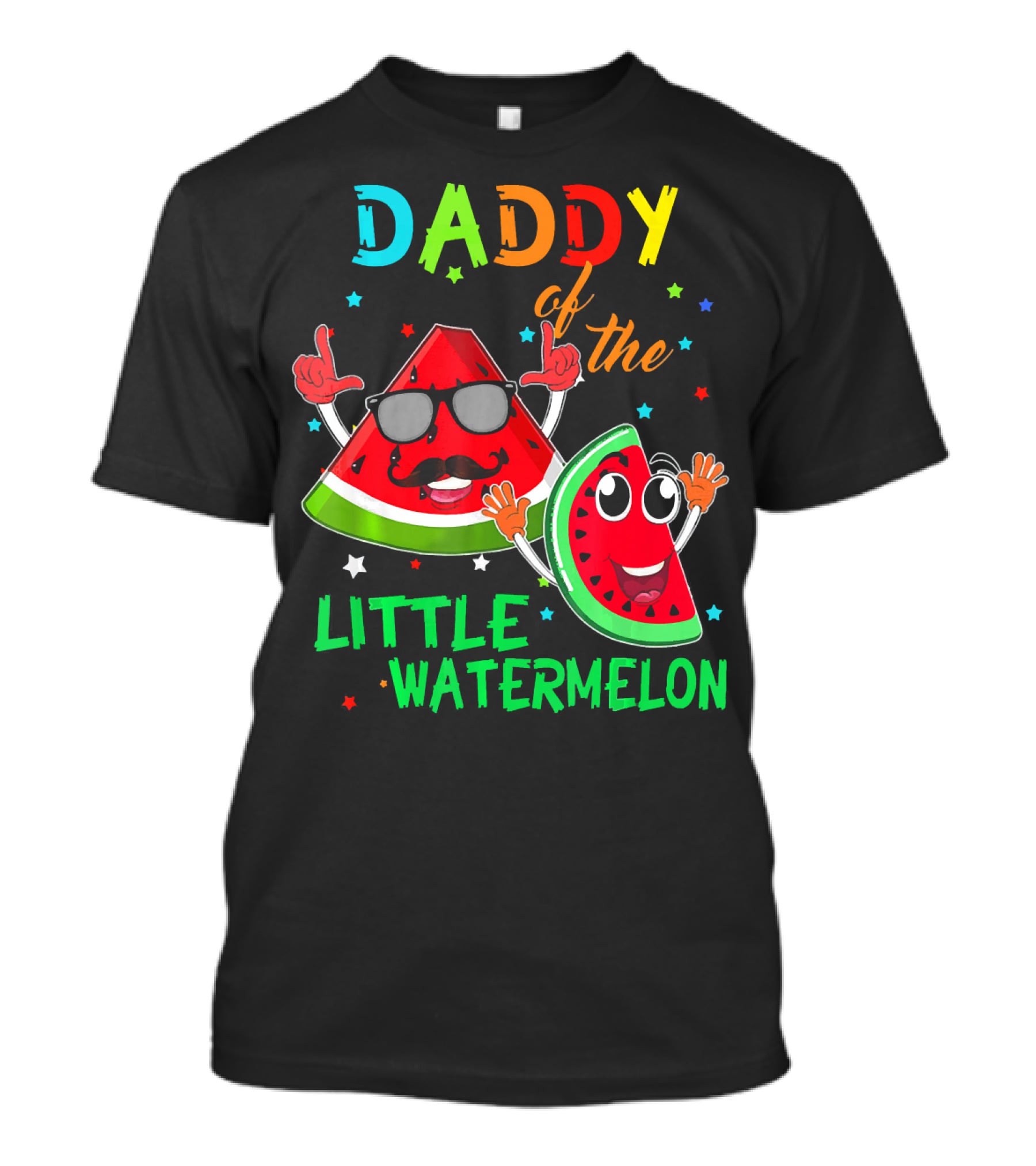 Daddy Of The Little Watermelon Fun Birthday T-Shirt