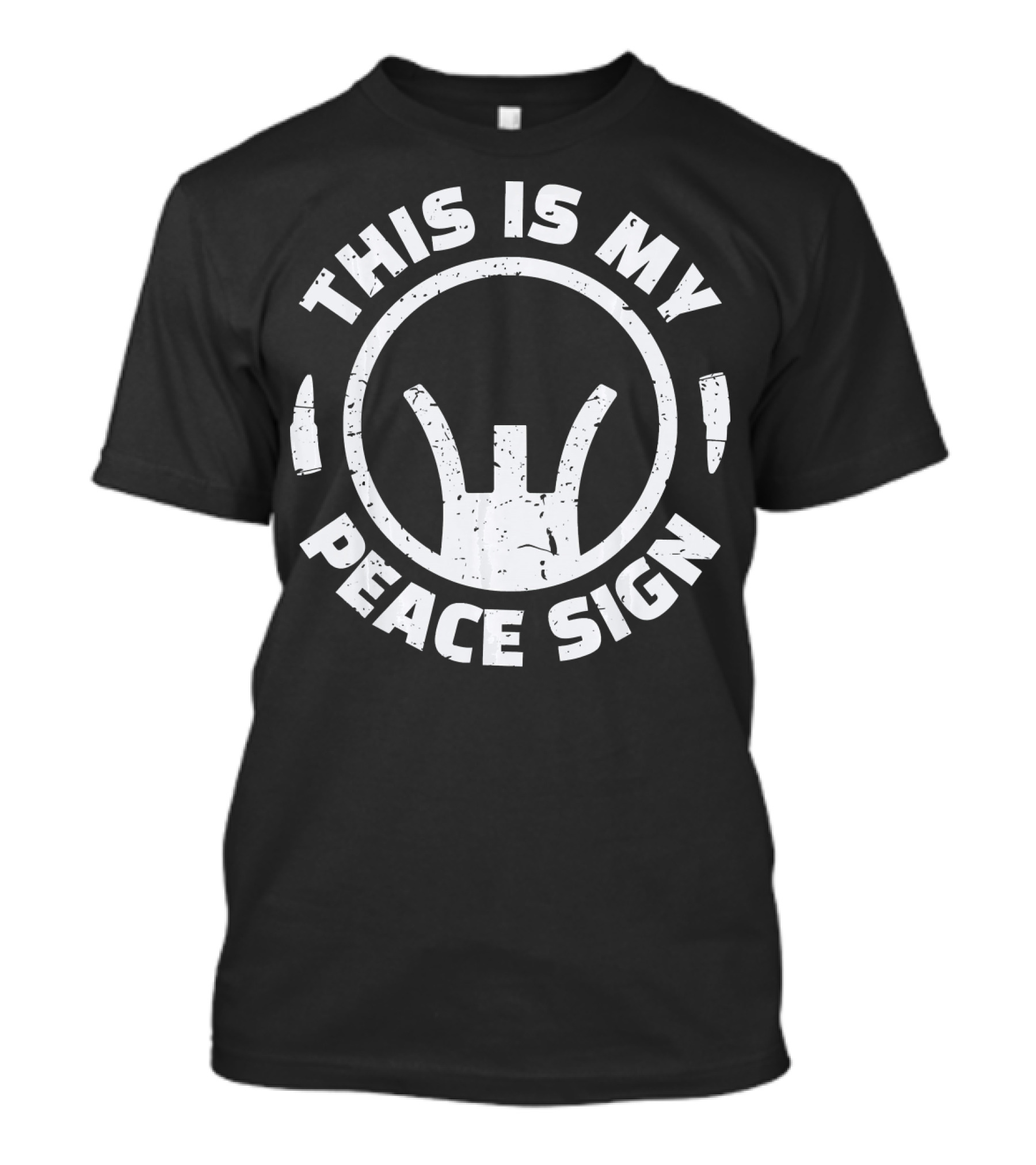 This Is My Peace Sign Gun Crosshair T-Shirt