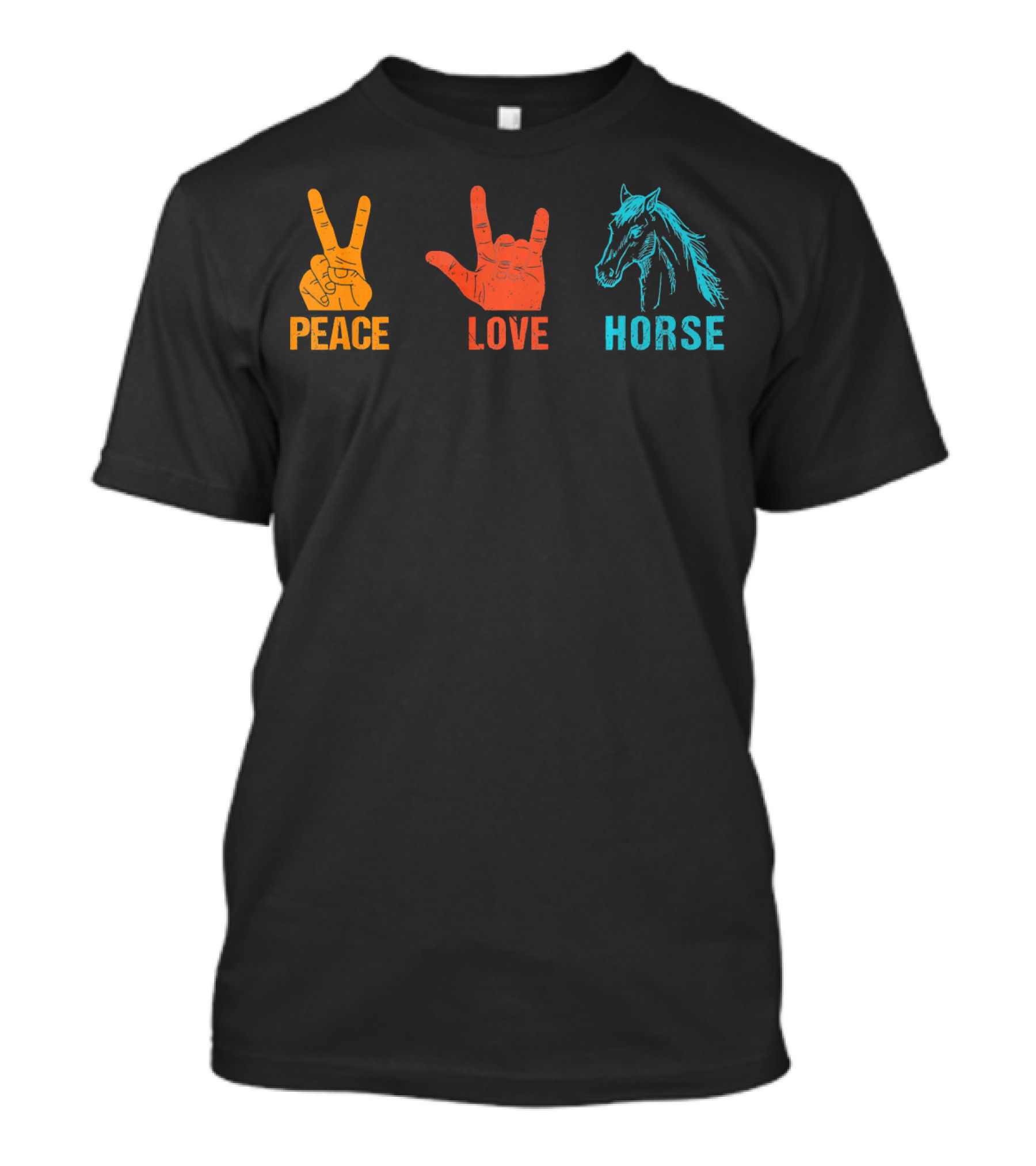 Peace Love Horse T-Shirt