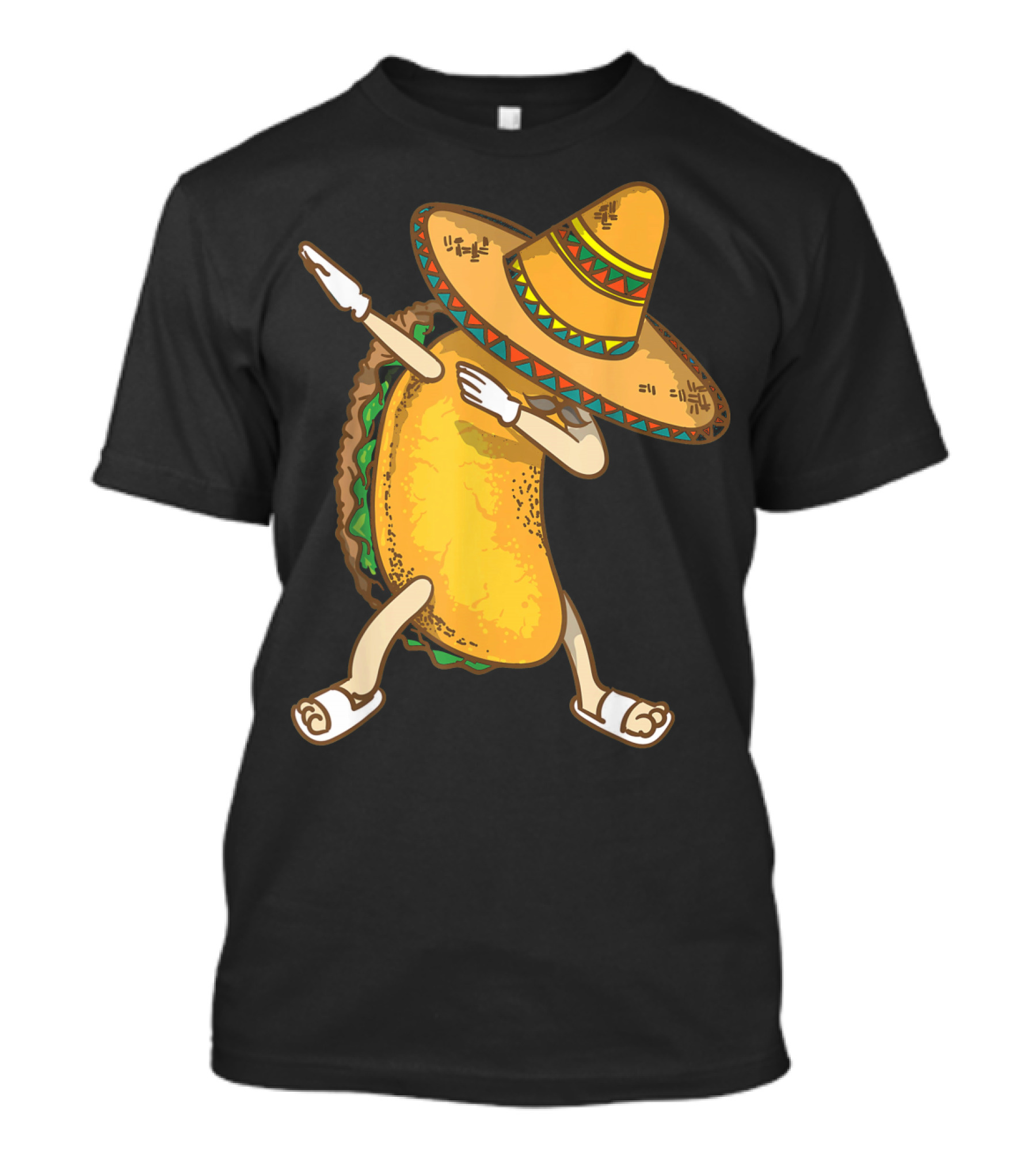 Dabbing Taco Sombrero Cinco De Mayo Fiesta T-Shirt