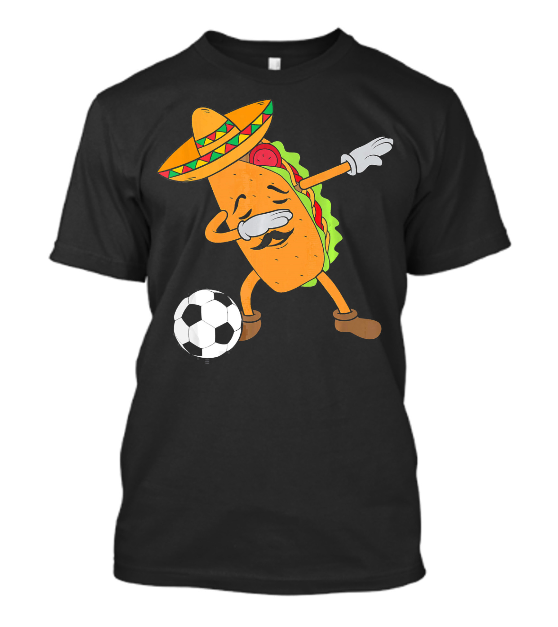 Mexico Soccer Taco Dabbing Sombrero Cool T-Shirt