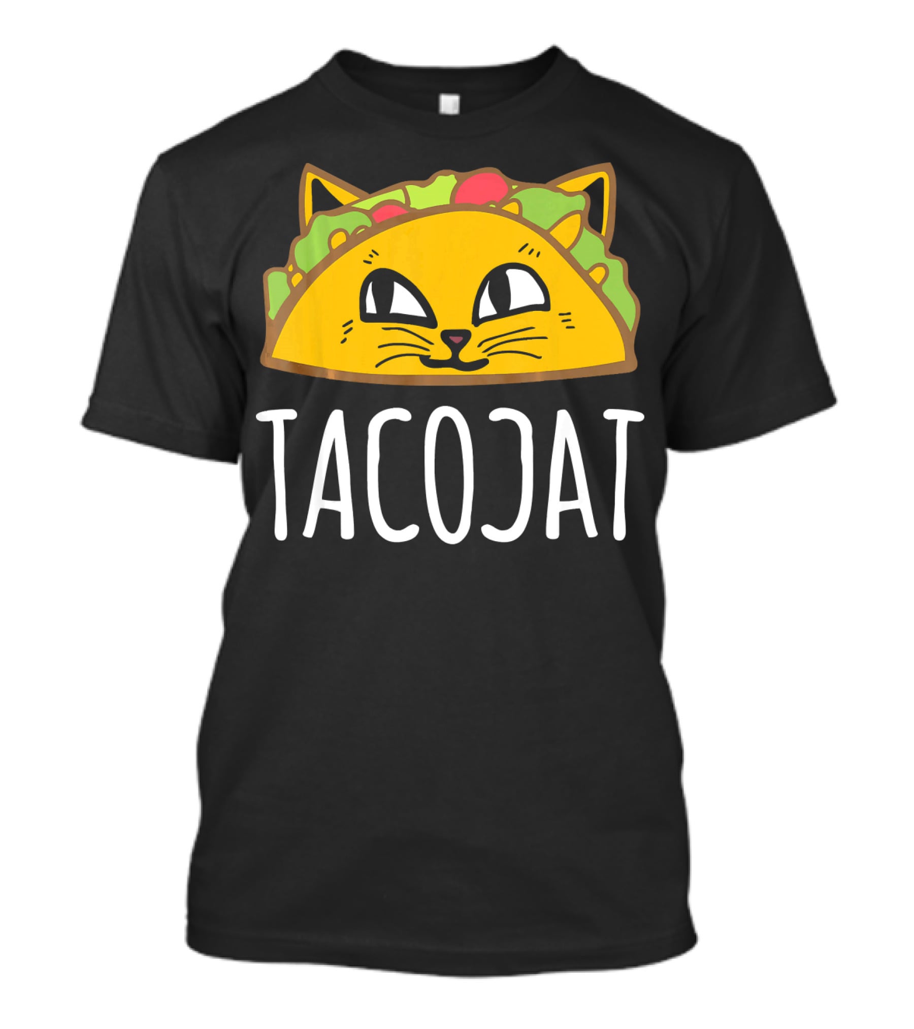 Tacocat Cute Cat And Taco Palindrome T-Shirt