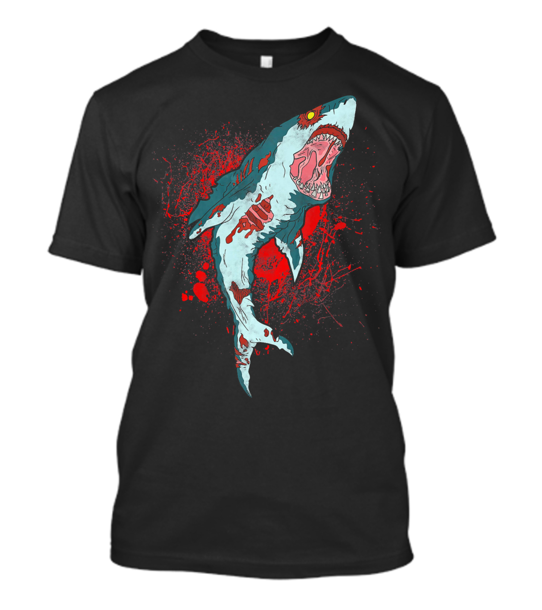 Zombie Bloody Shark Horror Apocalypse T-Shirt