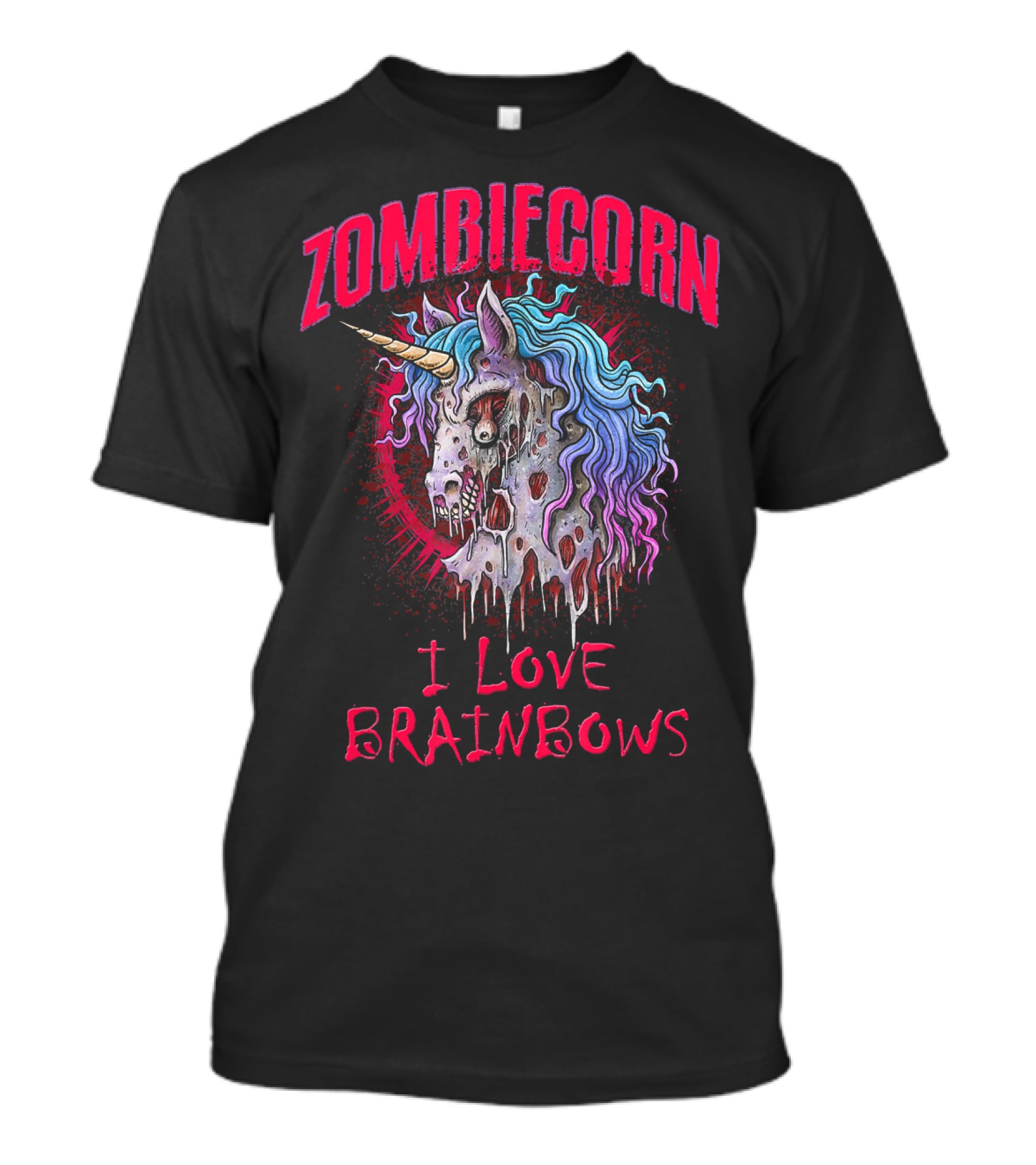ZOMBIECORN I LOVE BRAINBOWS T-Shirt
