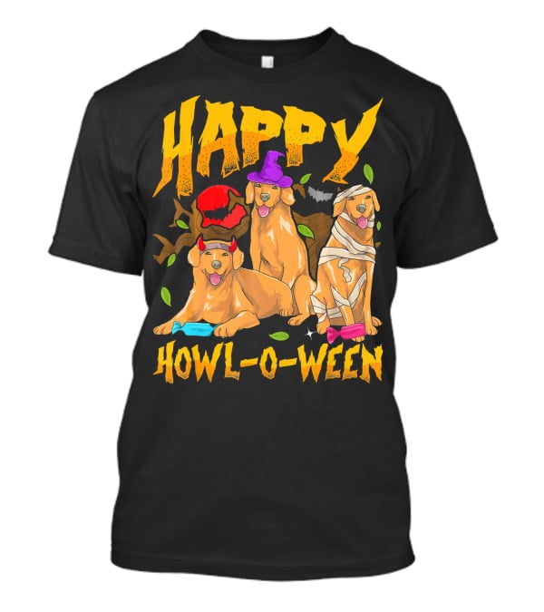 HAPPY HOWL-O-WEEN HALLOWEEN GOLDEN RETRIEVER T-Shirt