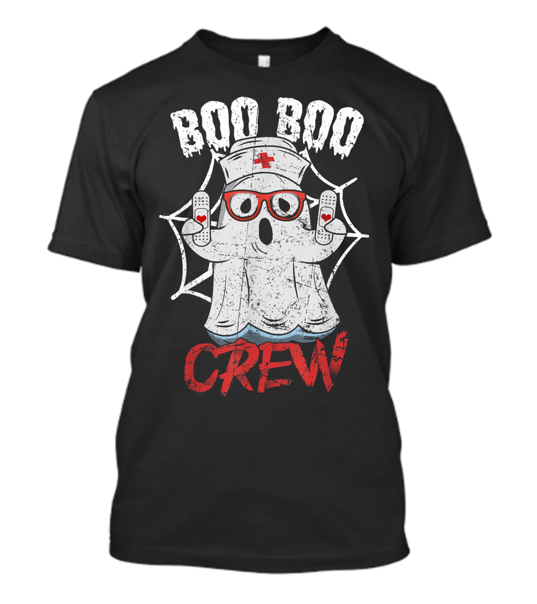 Boo Boo Crew Halloween Costume Nurse Ghost T-Shirt
