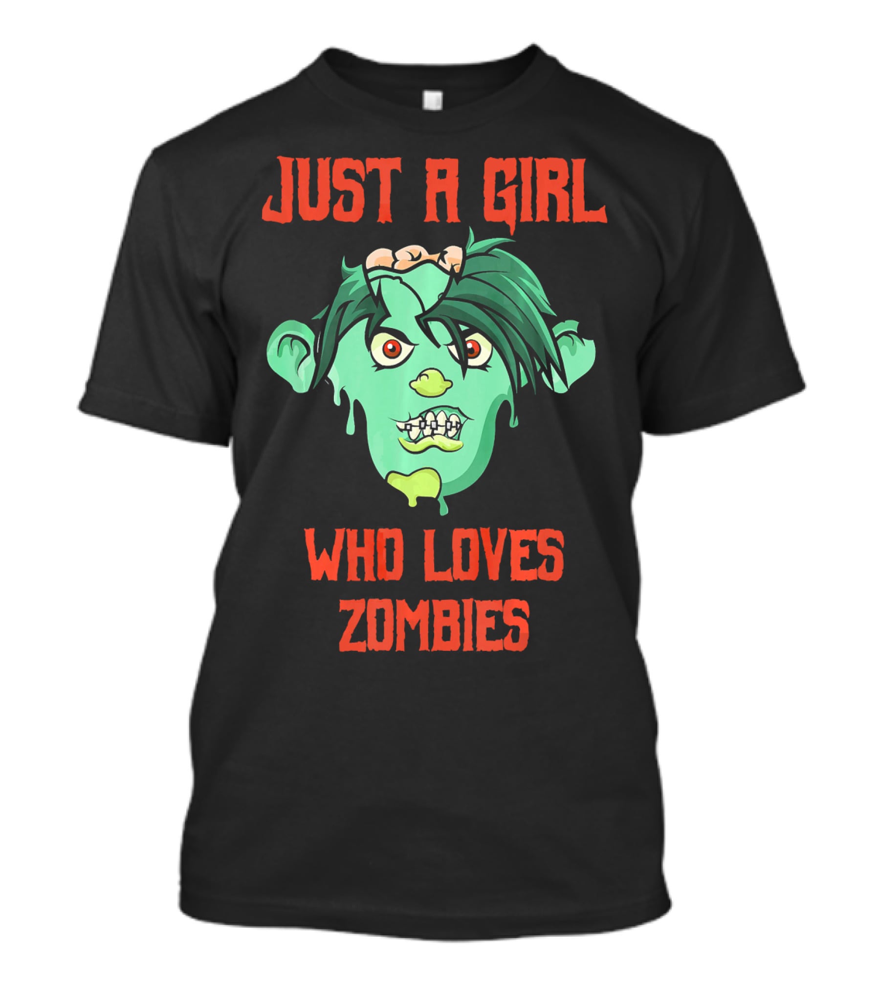 Just A Girl Who Loves Zombies T-Shirt