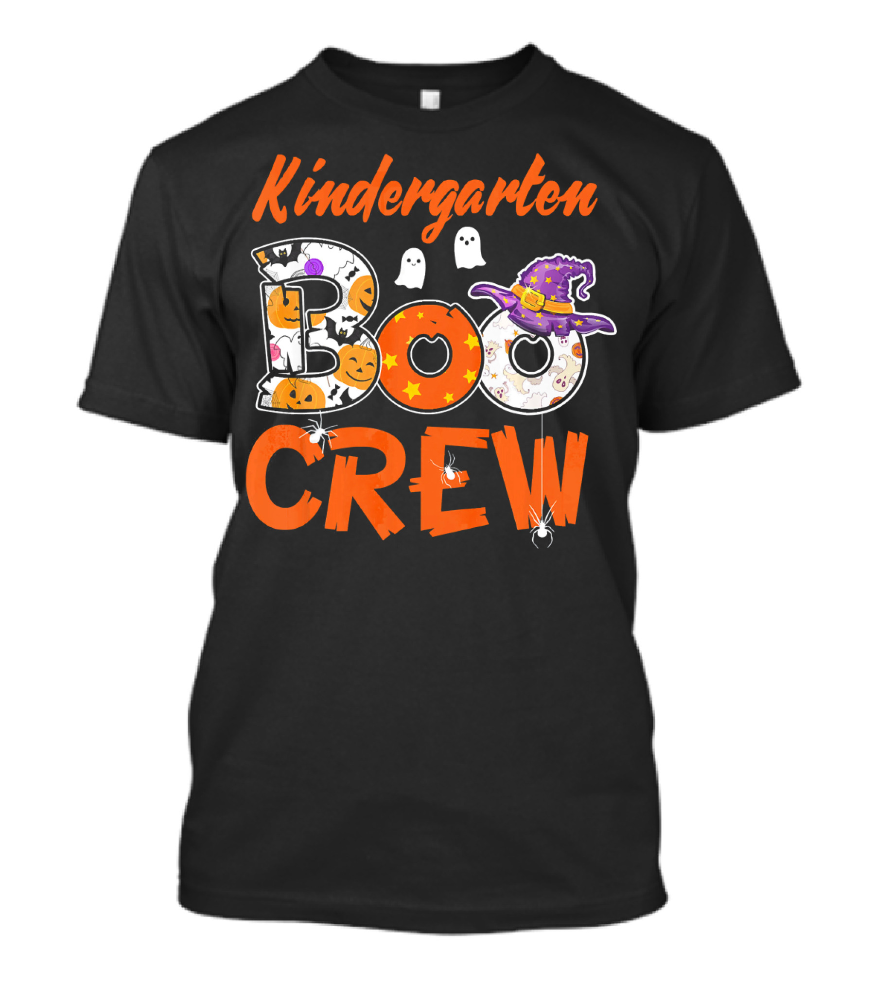 Kindergarten Boo Crew Halloween Party Kids Teacher T-Shirt