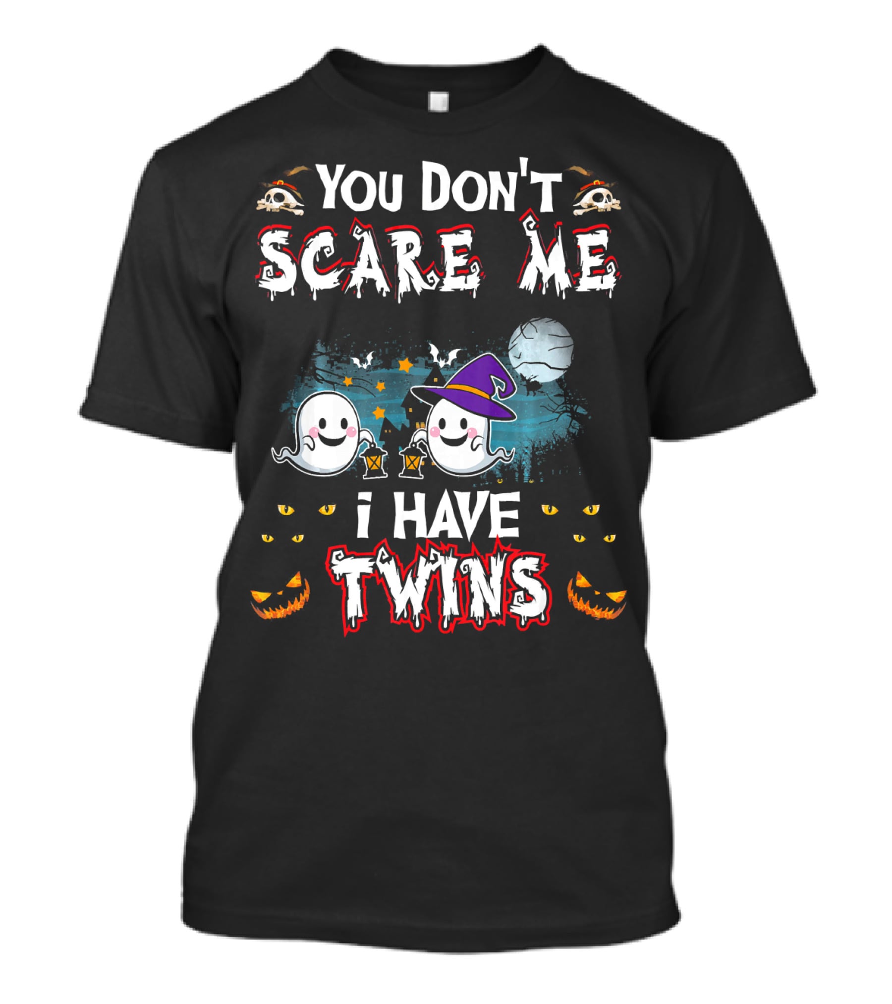 You Don't Scare Me I Have Twins Ghosts Halloween T-Shirt
