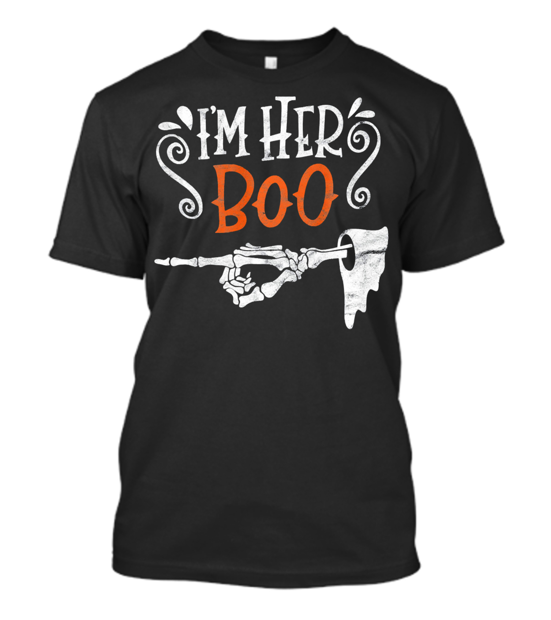 I'm Her Boo Halloween Skeleton Hand Ghost T-Shirt