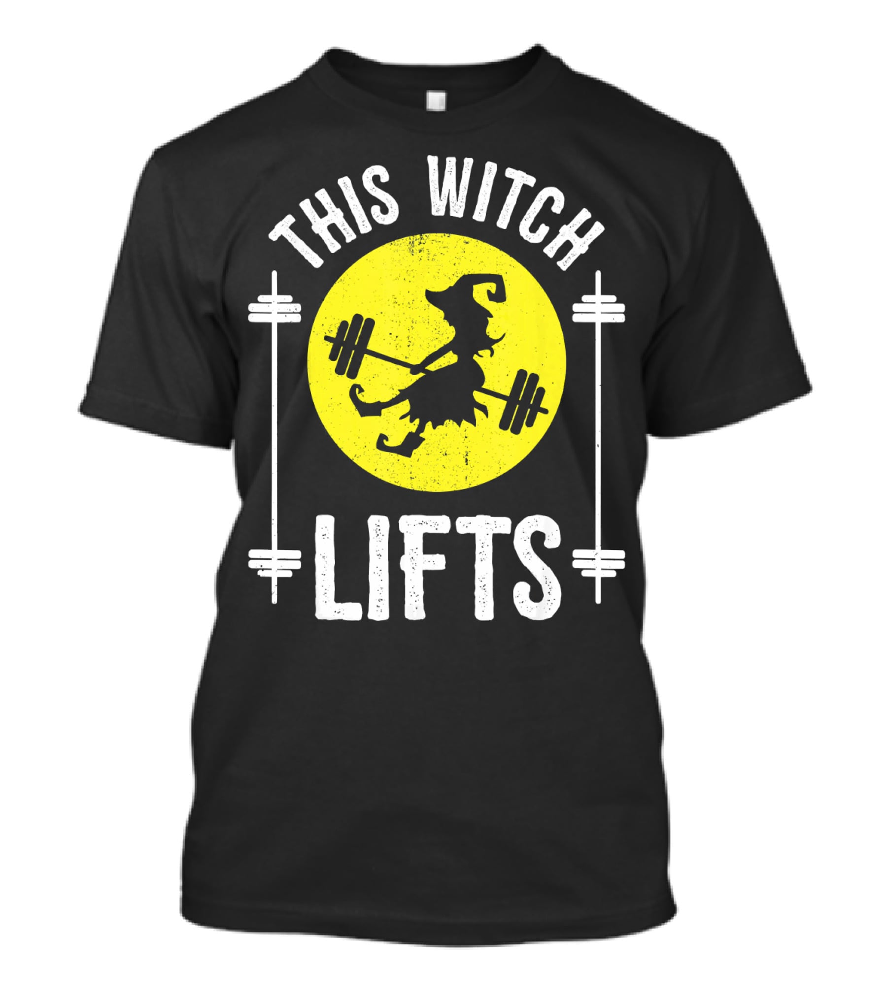 This Witch Lifts Halloween Fitness Barbell T-Shirt