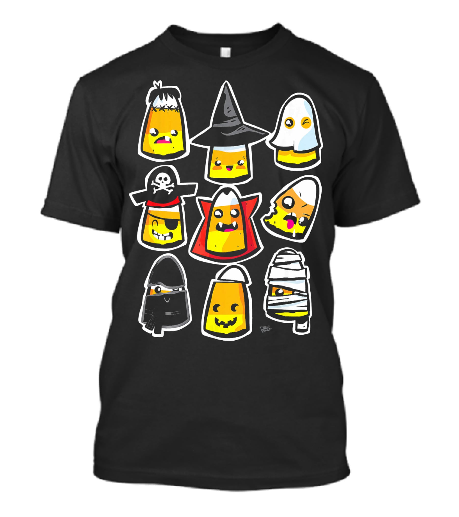 Halloween Holiday Candy Corn Kawaii Cute Costumes T-Shirt