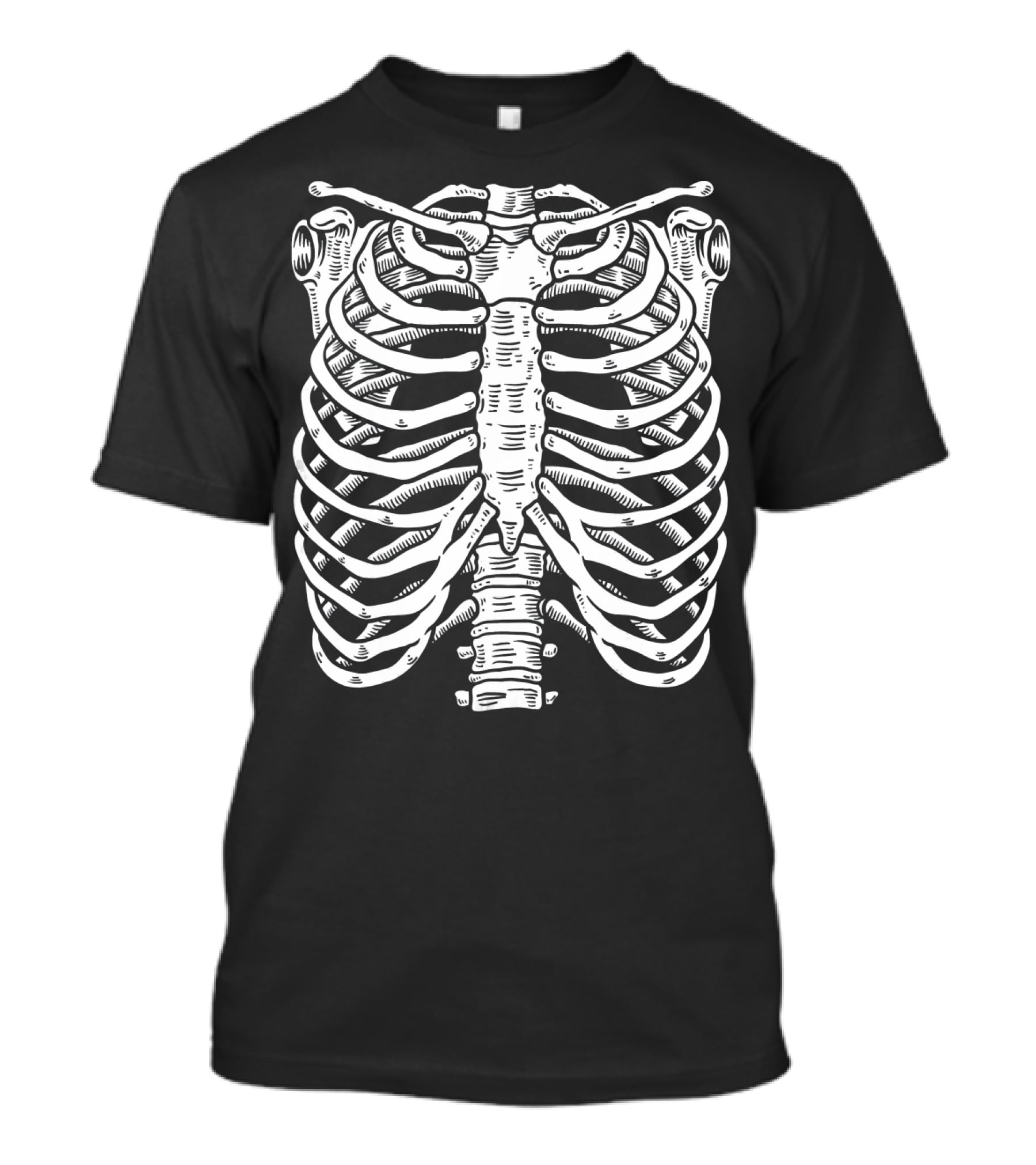 Halloween Skeleton Ribcage Premium Costume T-Shirt