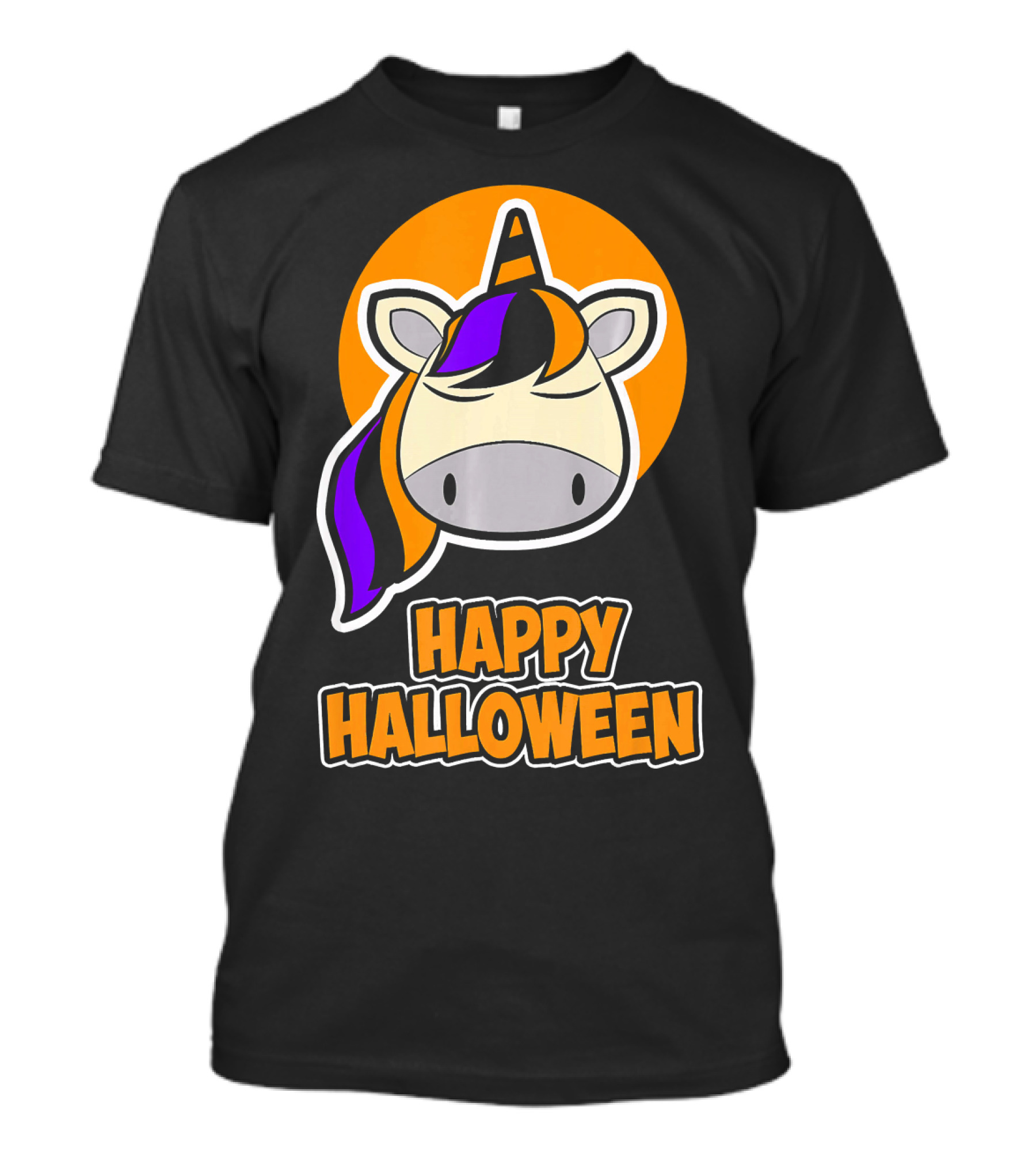 Happy Halloween Colorful Sleeping Unicorn T-Shirt