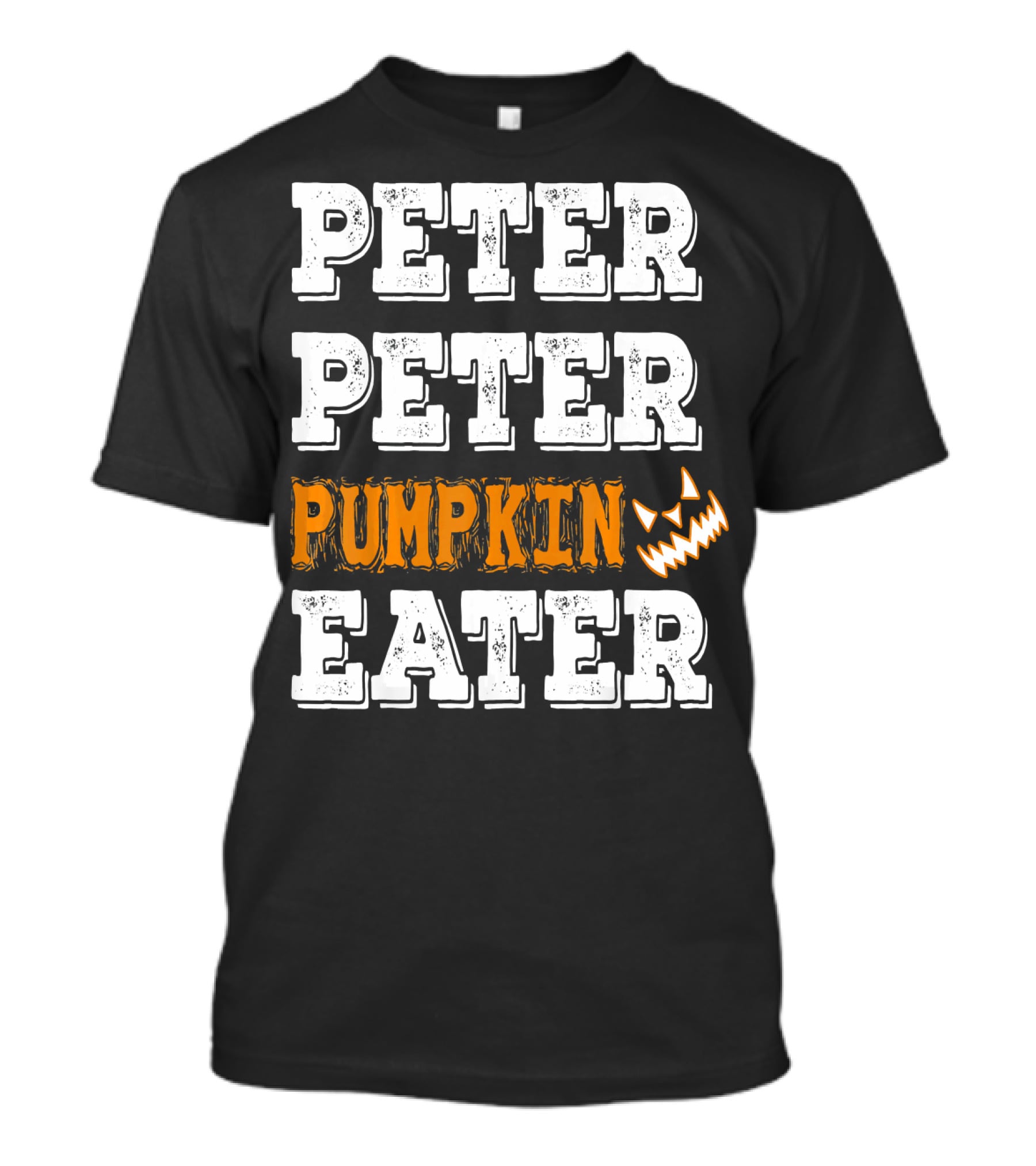 Peter Peter Pumpkin Eater Jack-O'-Lantern Face T-Shirt