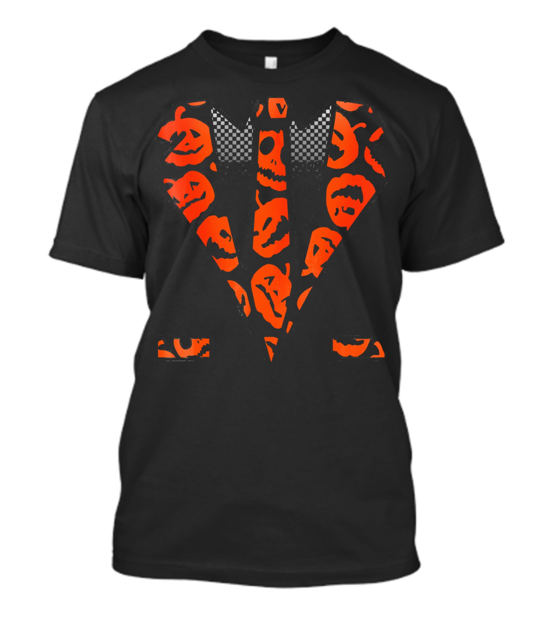 David Pumpkins Tuxedo Pumpkin Pattern Halloween T-Shirt
