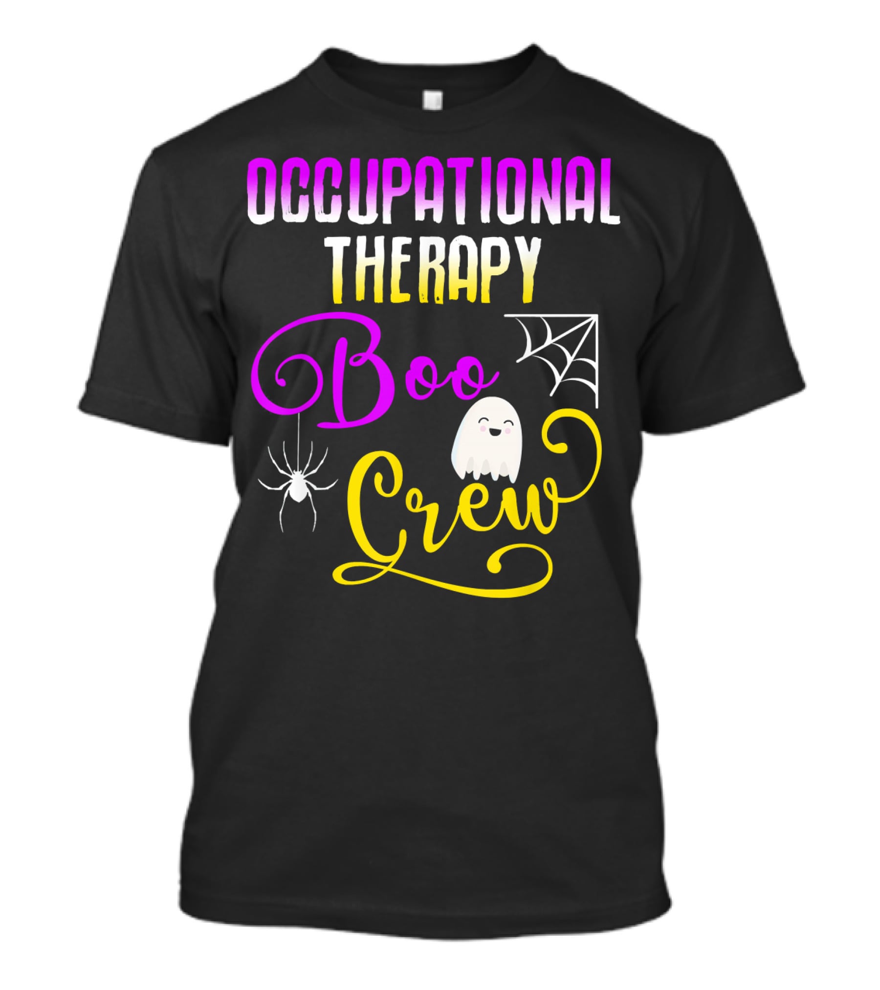 Occupational Therapy Halloween Boo Crew Ghost And Spider T-Shirt