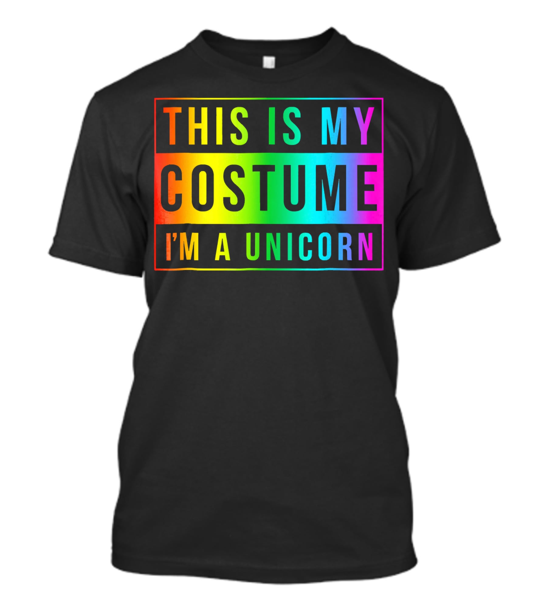 This Is My Costume I'm A Unicorn Halloween Easy Fun T-Shirt