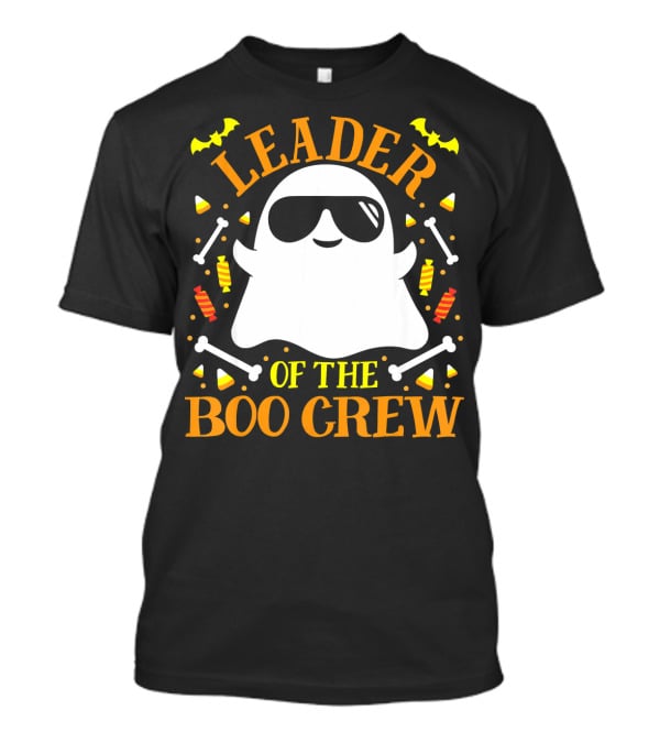 Leader Of The Boo Crew Ghost Halloween Matching Set T-Shirt