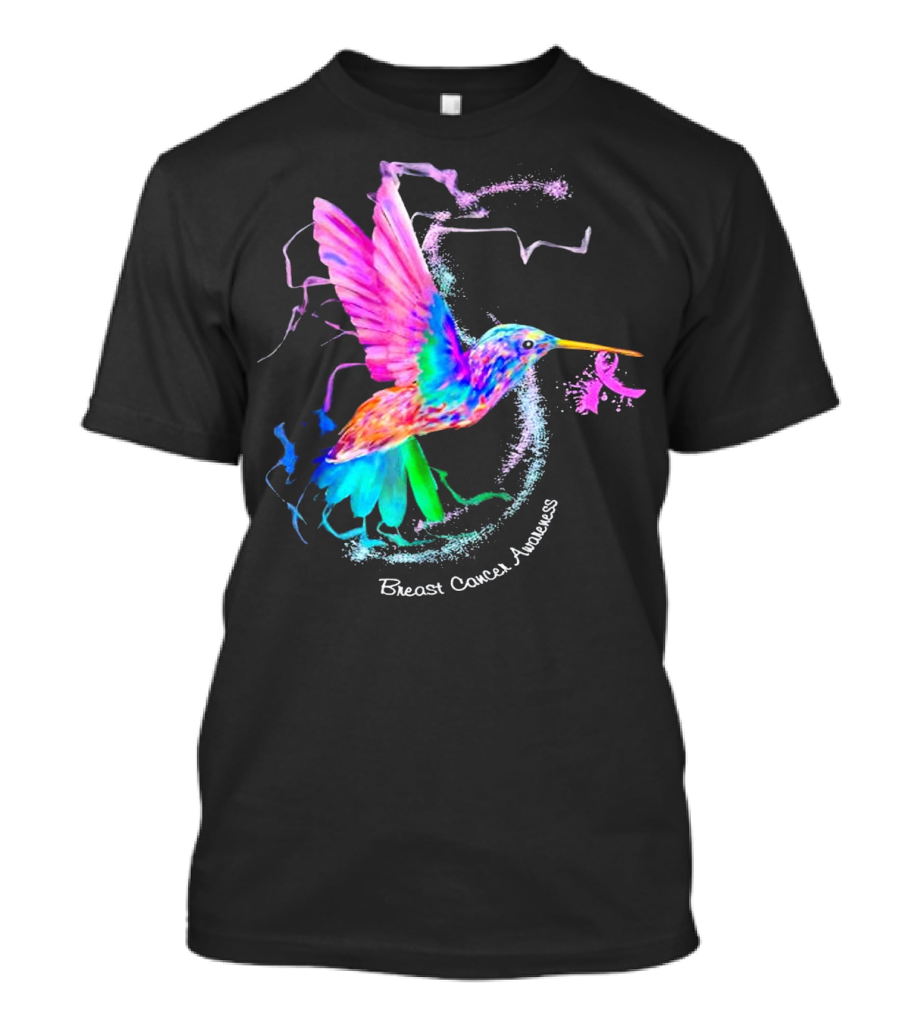 Hummingbird Breast Cancer Awareness T-Shirt