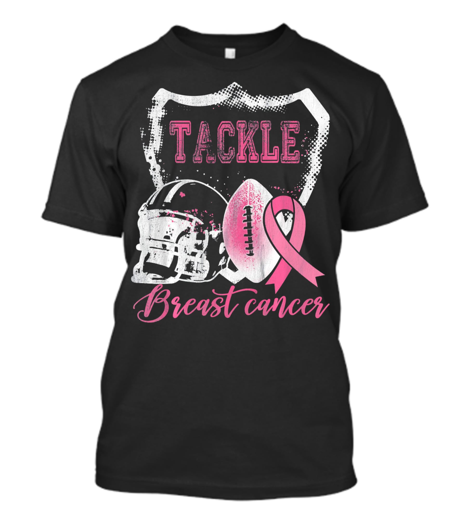 Tackle Breast Cancer Football Survivorship Awareness T-Shirt
