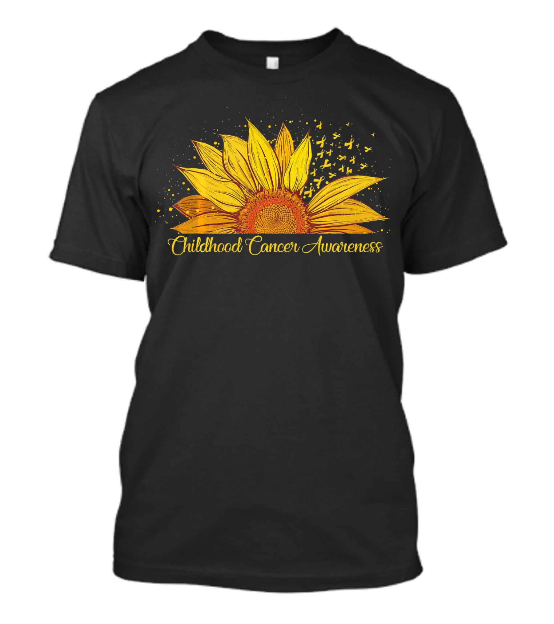Childhood Cancer Awareness Sunflower T-Shirt
