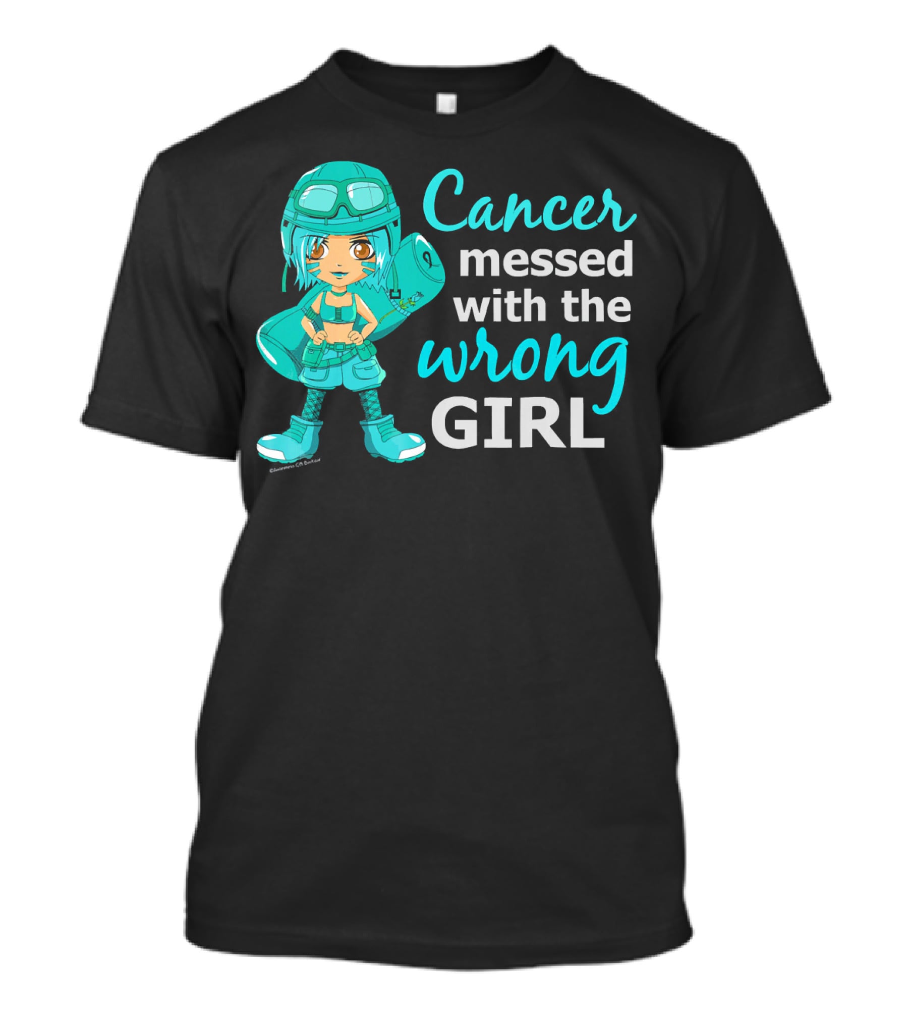 Cancer Messed With The Wrong Girl T-Shirt