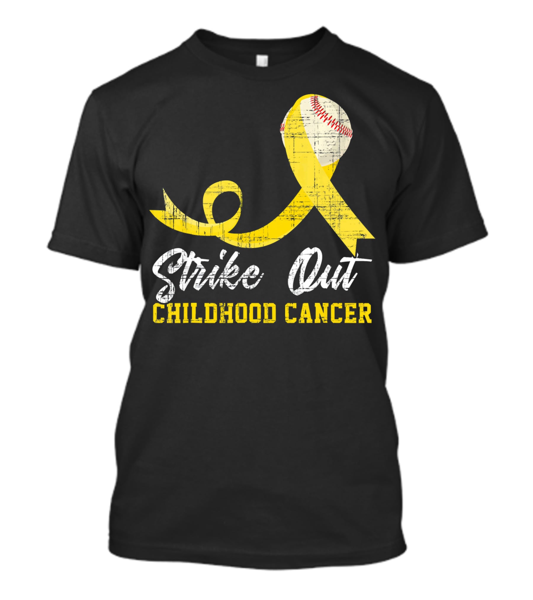 Strike Out Childhood Cancer Baseball Awareness T-Shirt