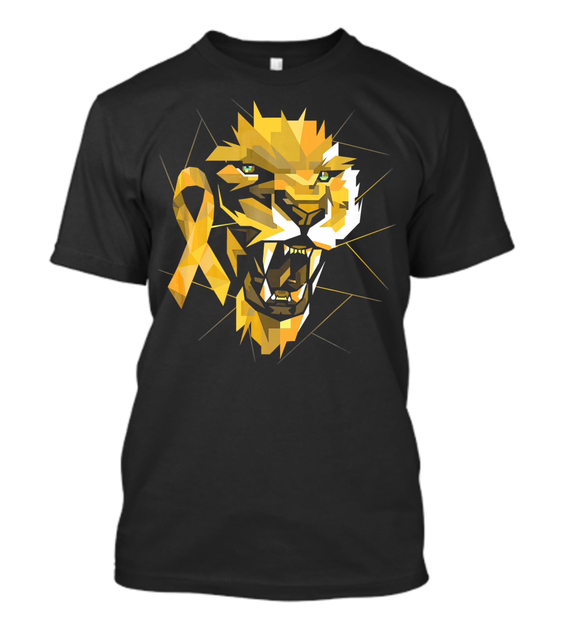 Lion Warrior Childhood Cancer Awareness T-Shirt