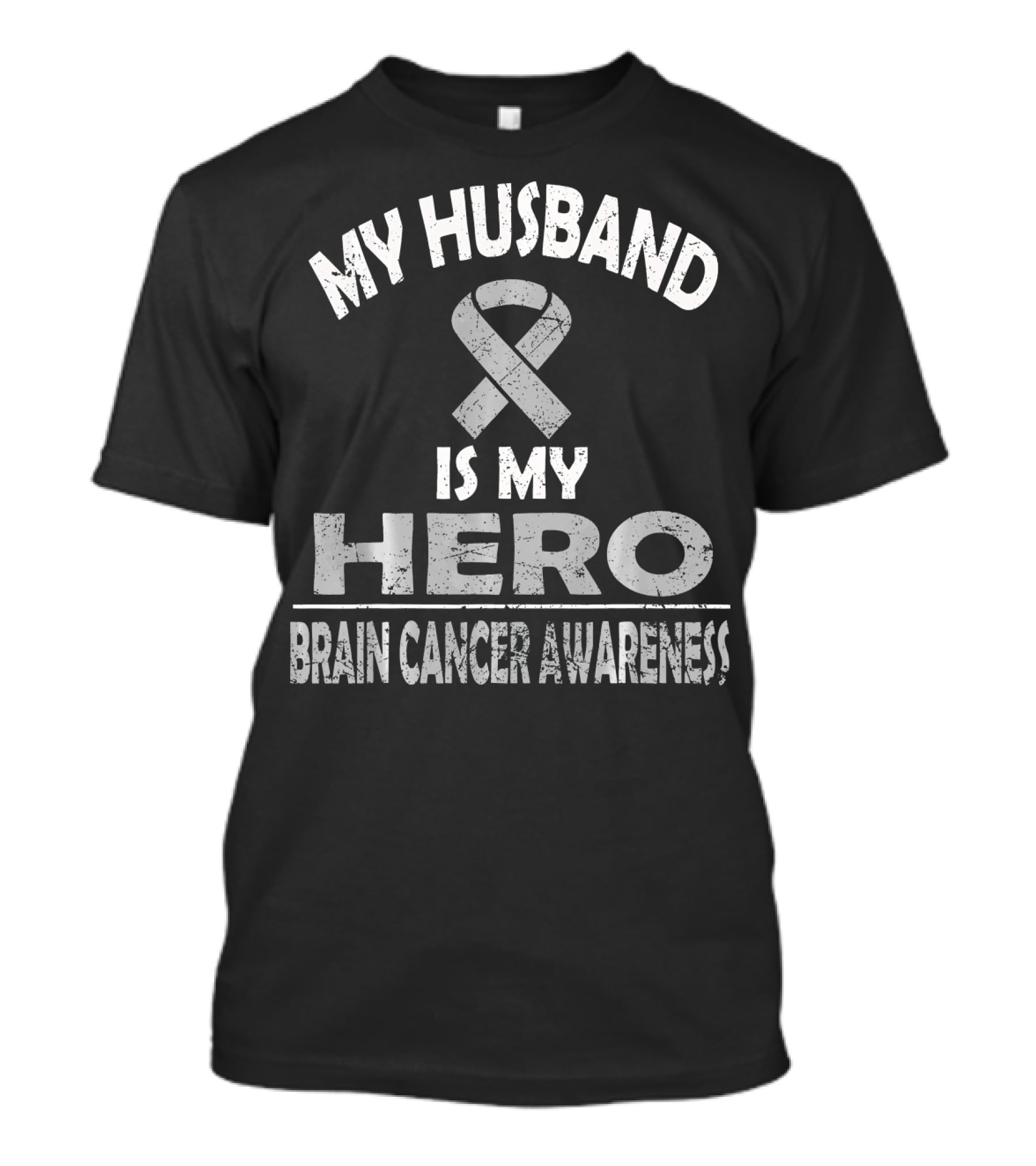 MY HUSBAND IS MY HERO BRAIN CANCER AWARENESS T-Shirt