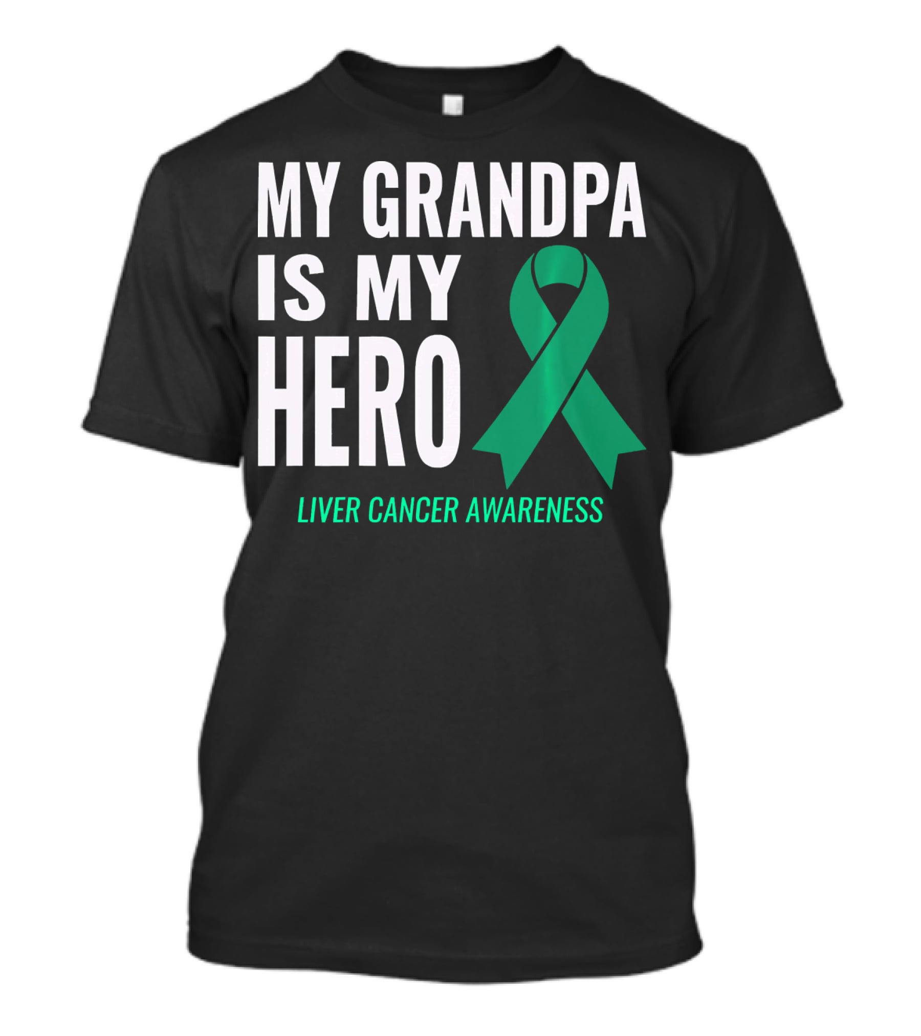 My Grandpa Is My Hero Liver Cancer Awareness T-Shirt
