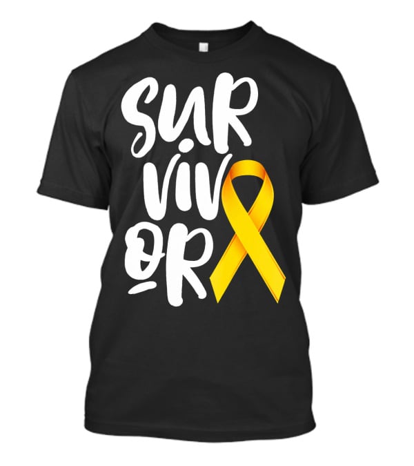Sarcoma Bone Cancer Survivor Yellow T-Shirt