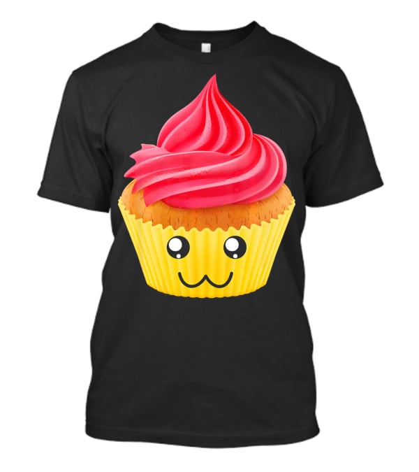 Kawaii Cupcake Lover Cute Muffin Face T-Shirt