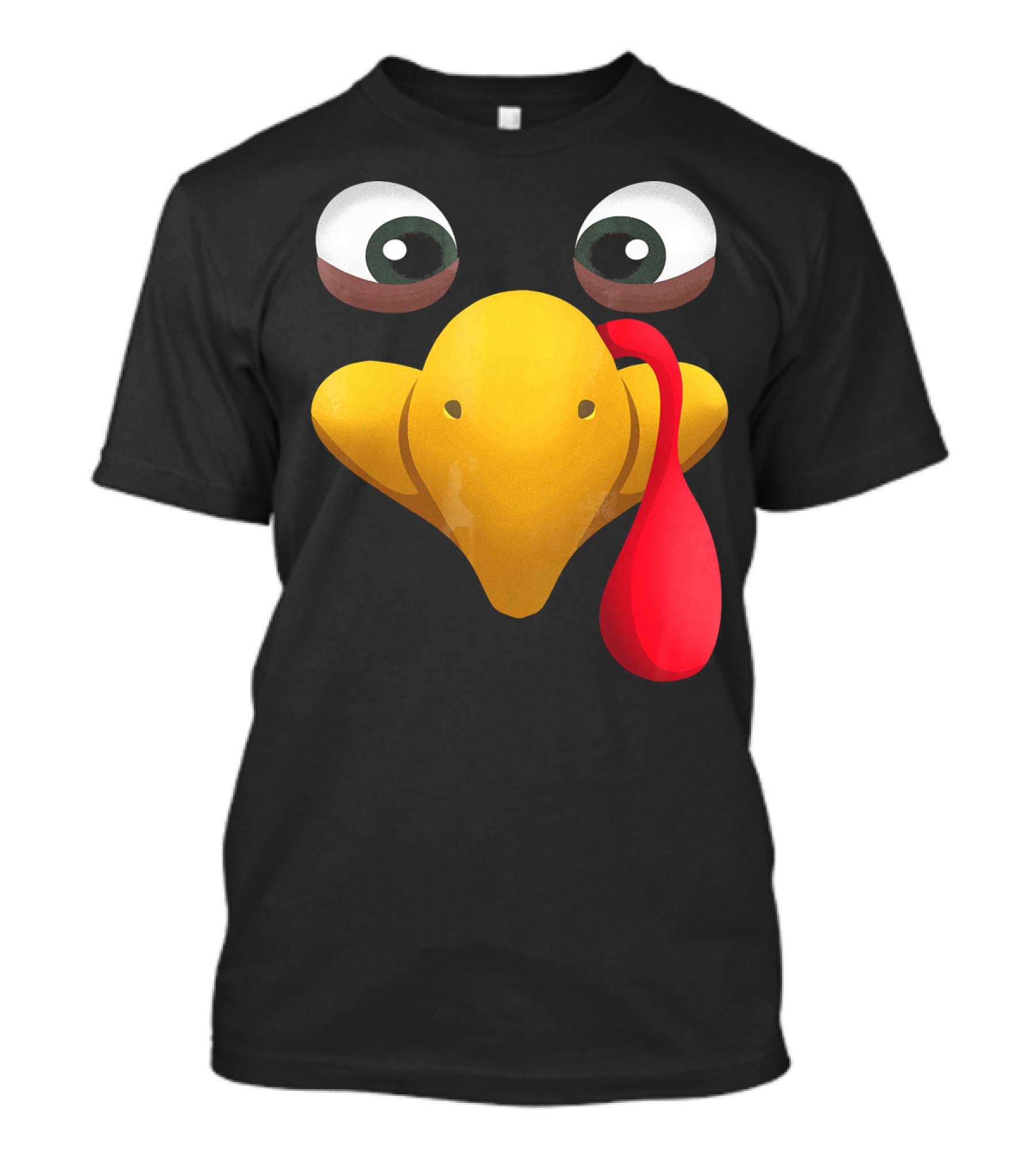 Funny Turkey Face With Realistic Expression T-Shirt
