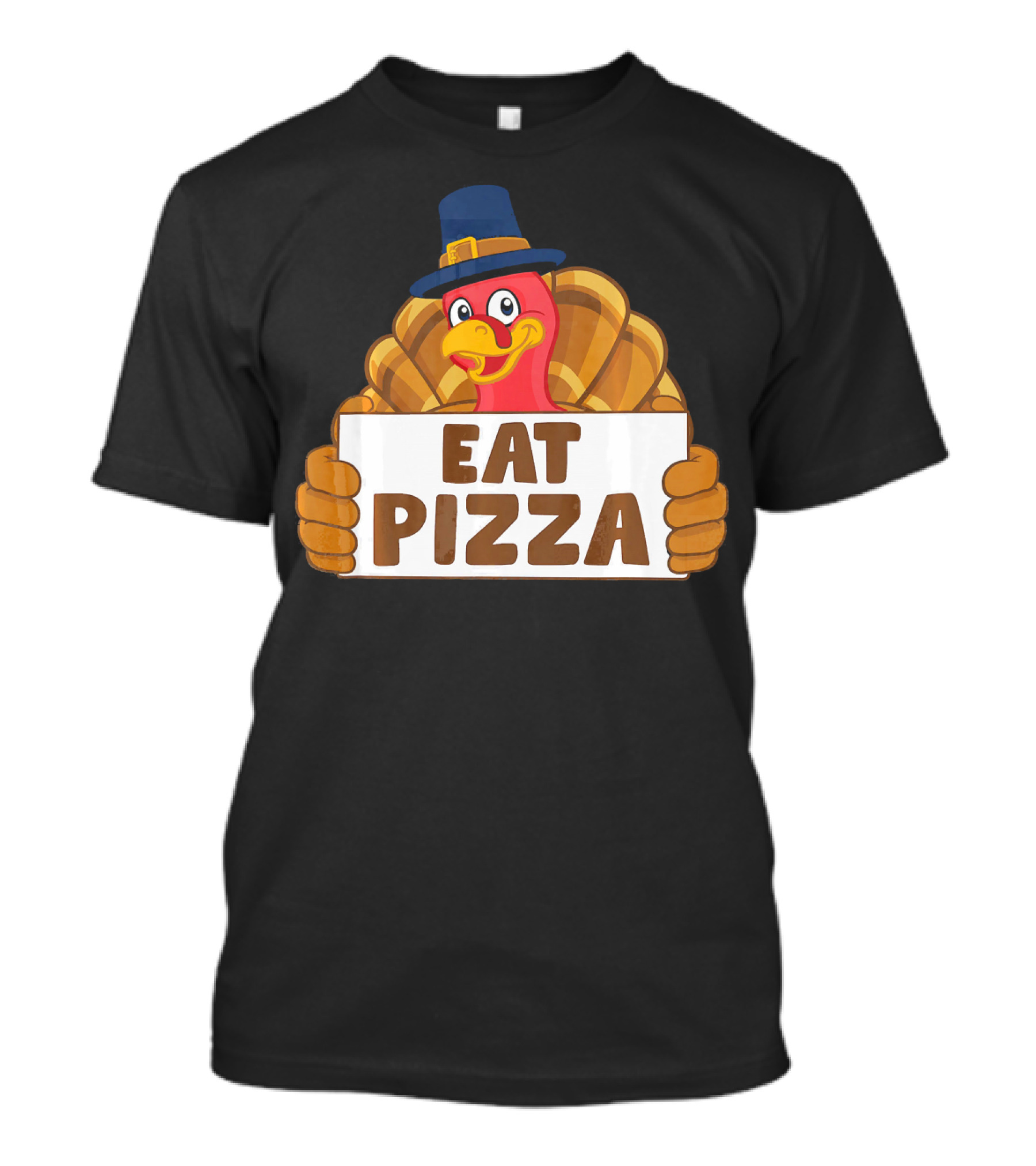 Funny Thanksgiving Turkey Eat Pizza T-Shirt