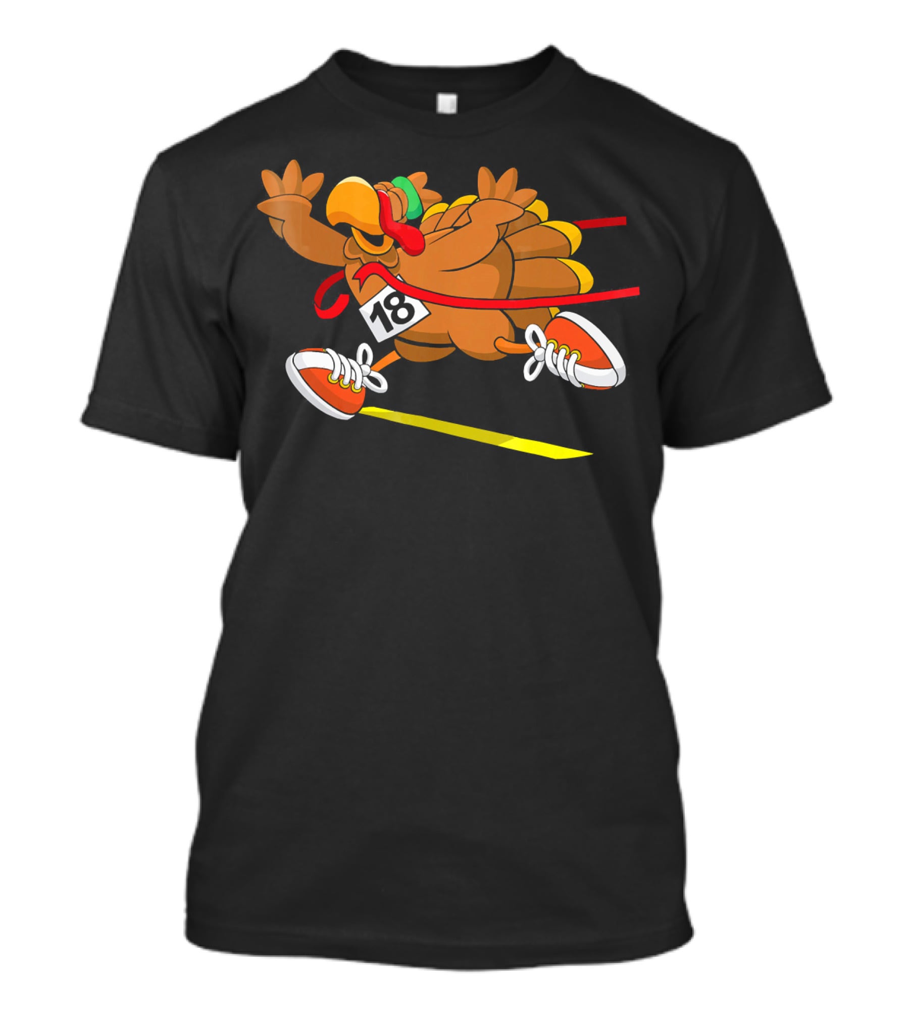 Turkey Trot Run 18 Racing Turkey T-Shirt