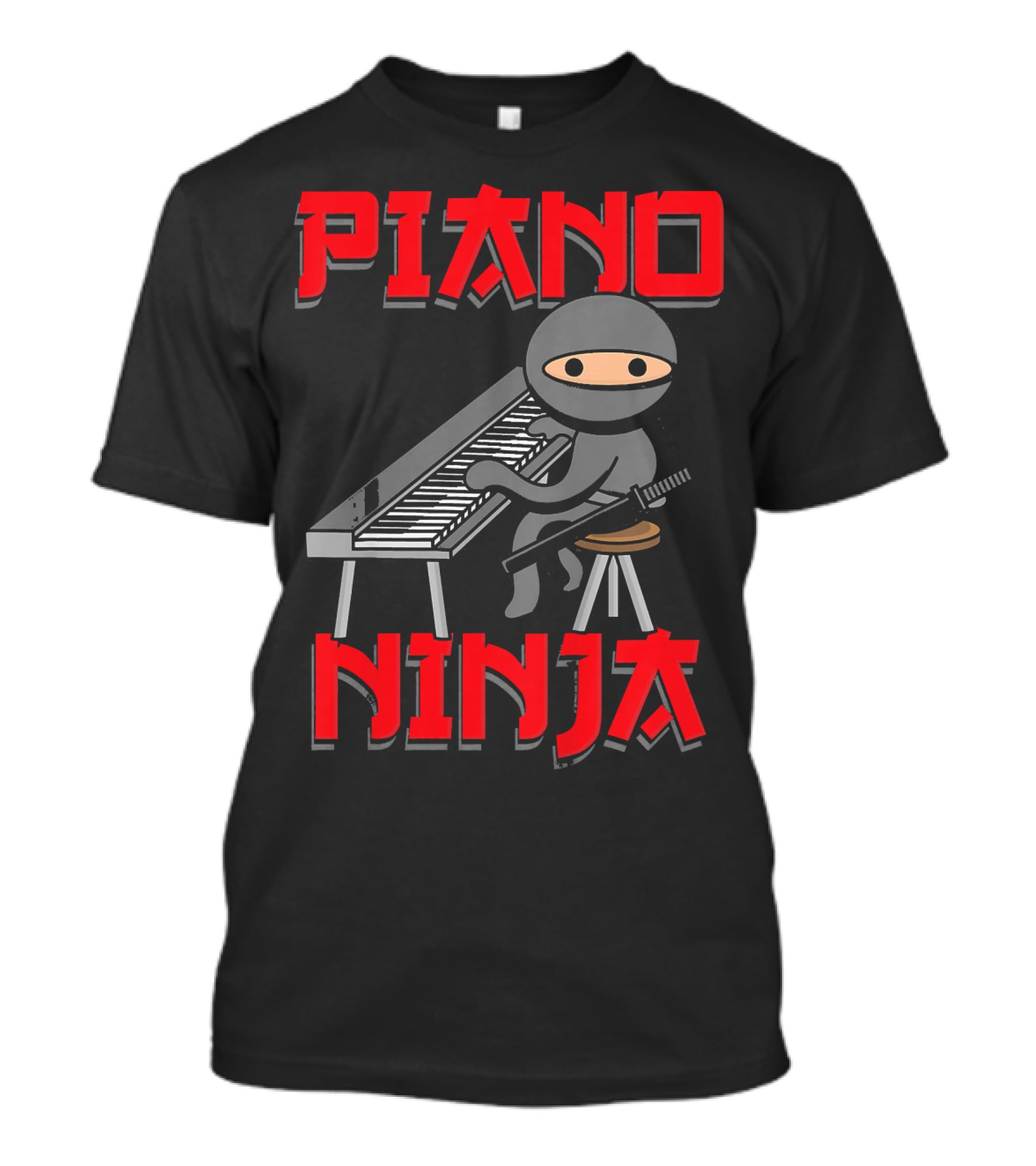 Piano Ninja Funny Keyboard Player T-Shirt