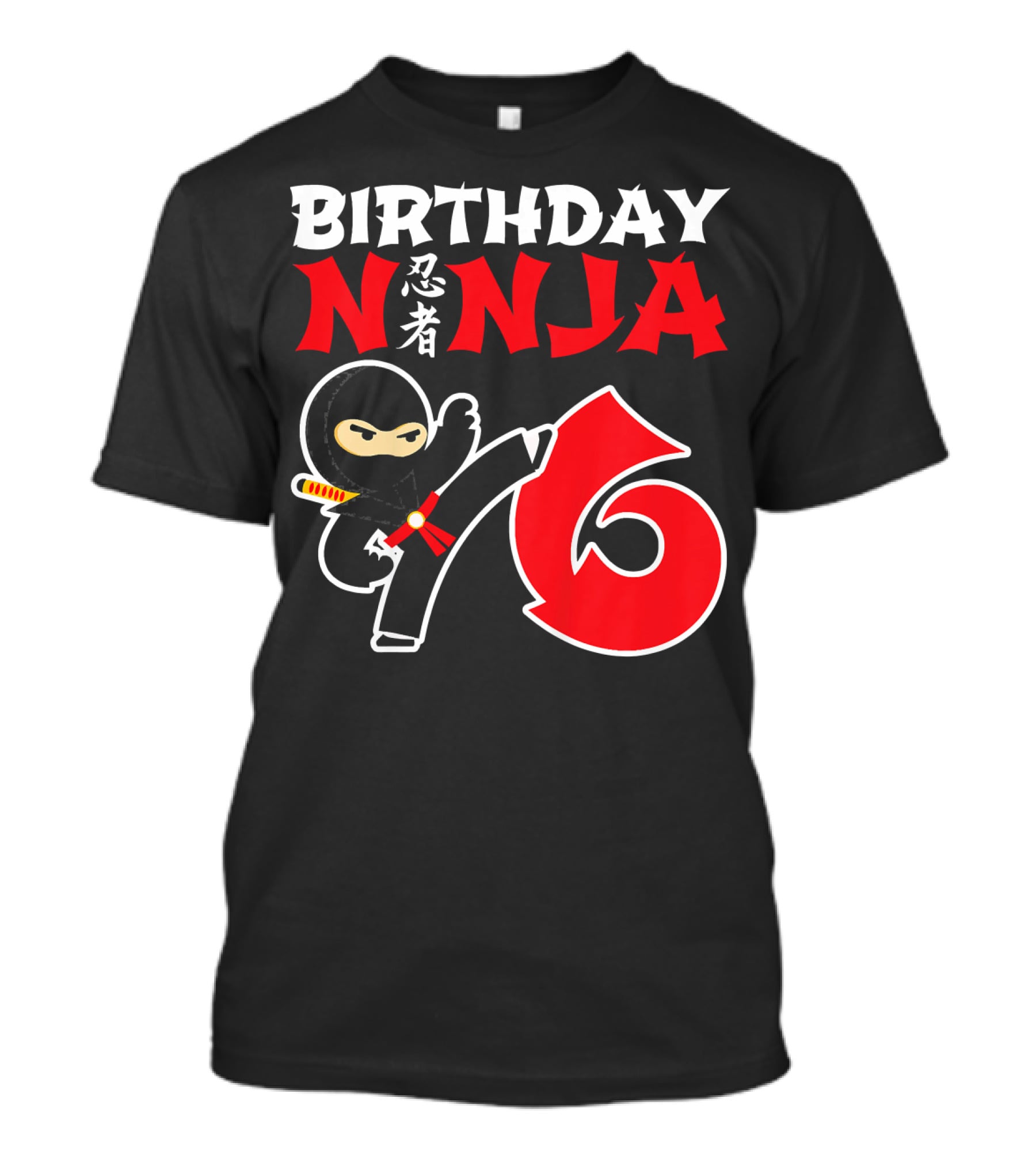 Birthday Ninja 6 Year Old T-Shirt